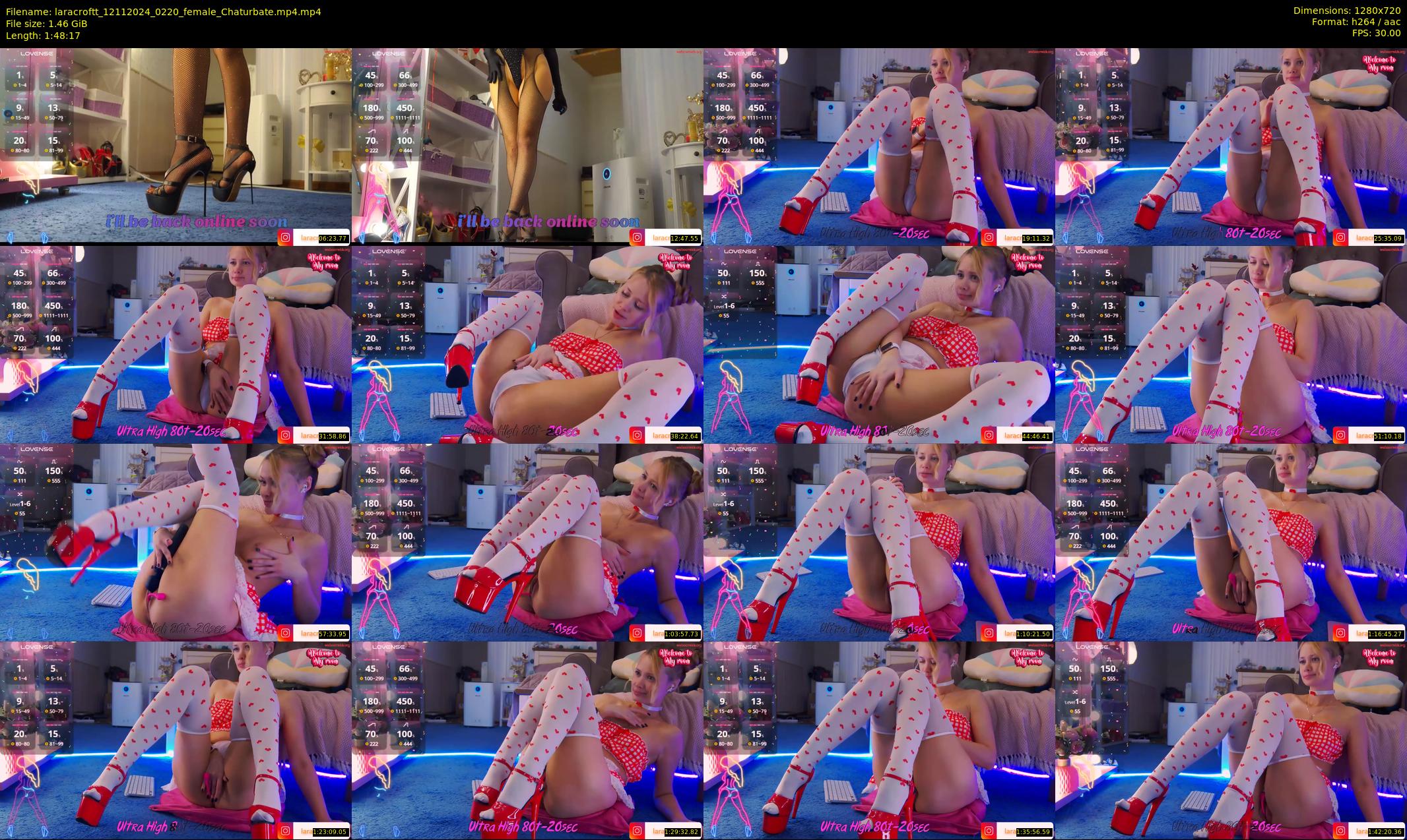 laracroftt — 109 minute Chaturbate female cam show recording, 720p, Nov 12, 2024
