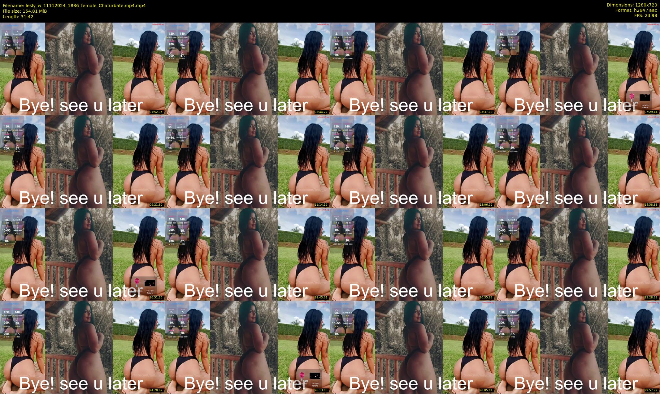 lesly_w — 32 minute Chaturbate female cam show recording, 720p, Nov 11, 2024