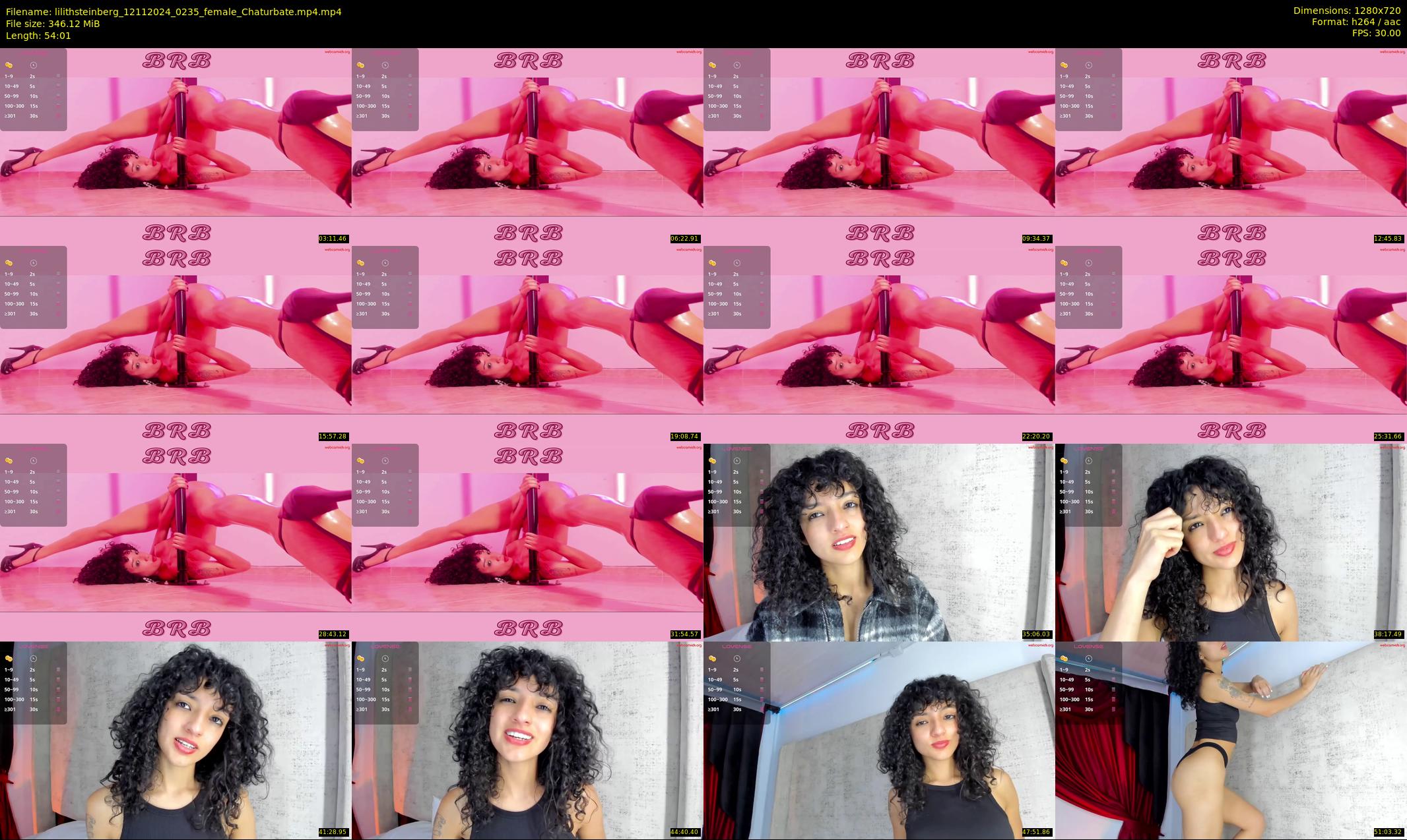 lilithsteinberg — 55 minute Chaturbate female cam show recording, 720p, Nov 12, 2024