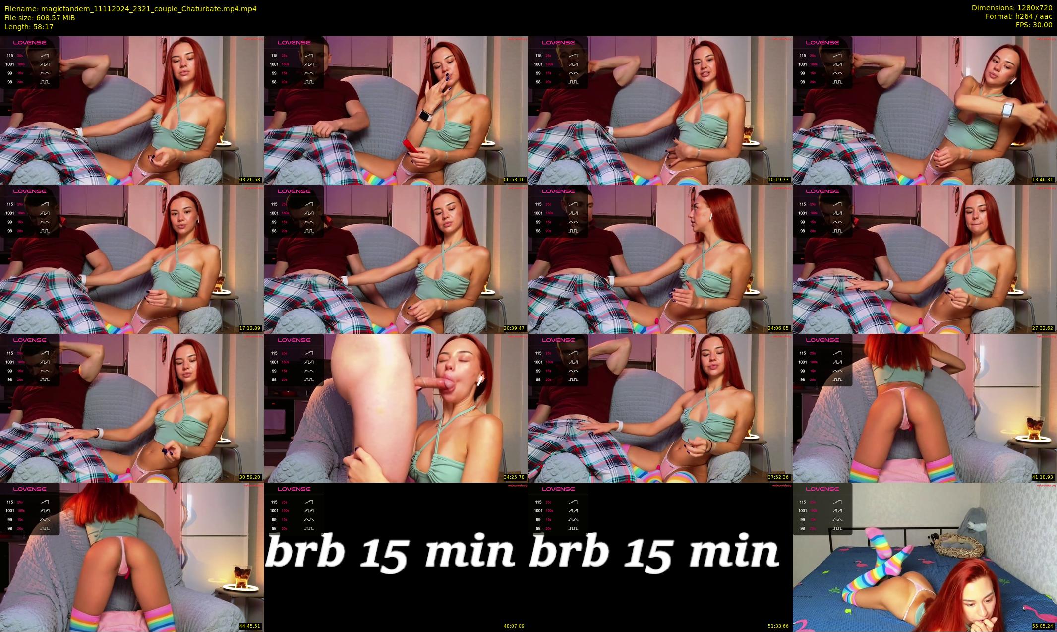 magictandem — 59 minute Chaturbate couple cam show recording, 720p, Nov 11, 2024