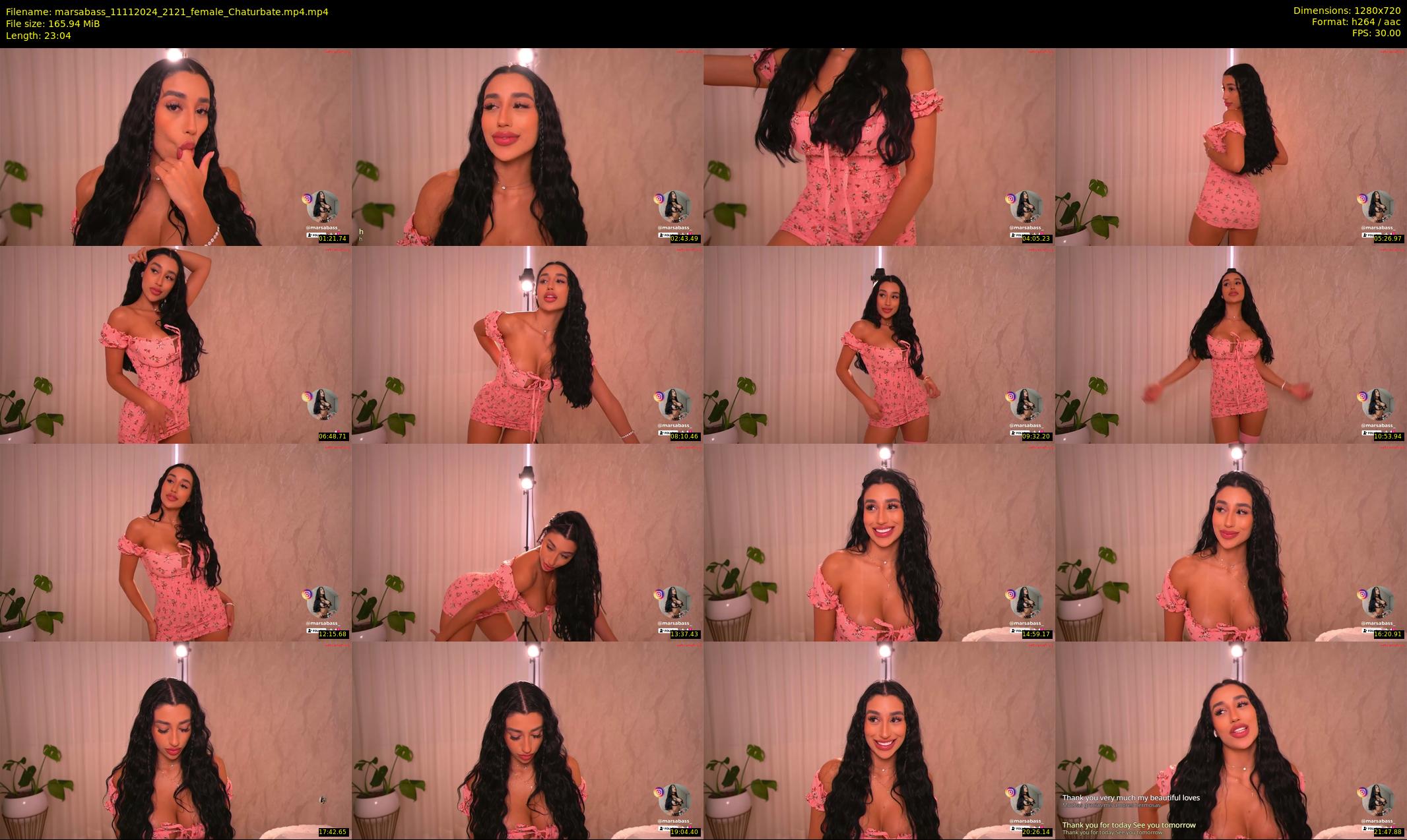 marsabass — 24 minute Chaturbate female cam show recording, 720p, Nov 11, 2024