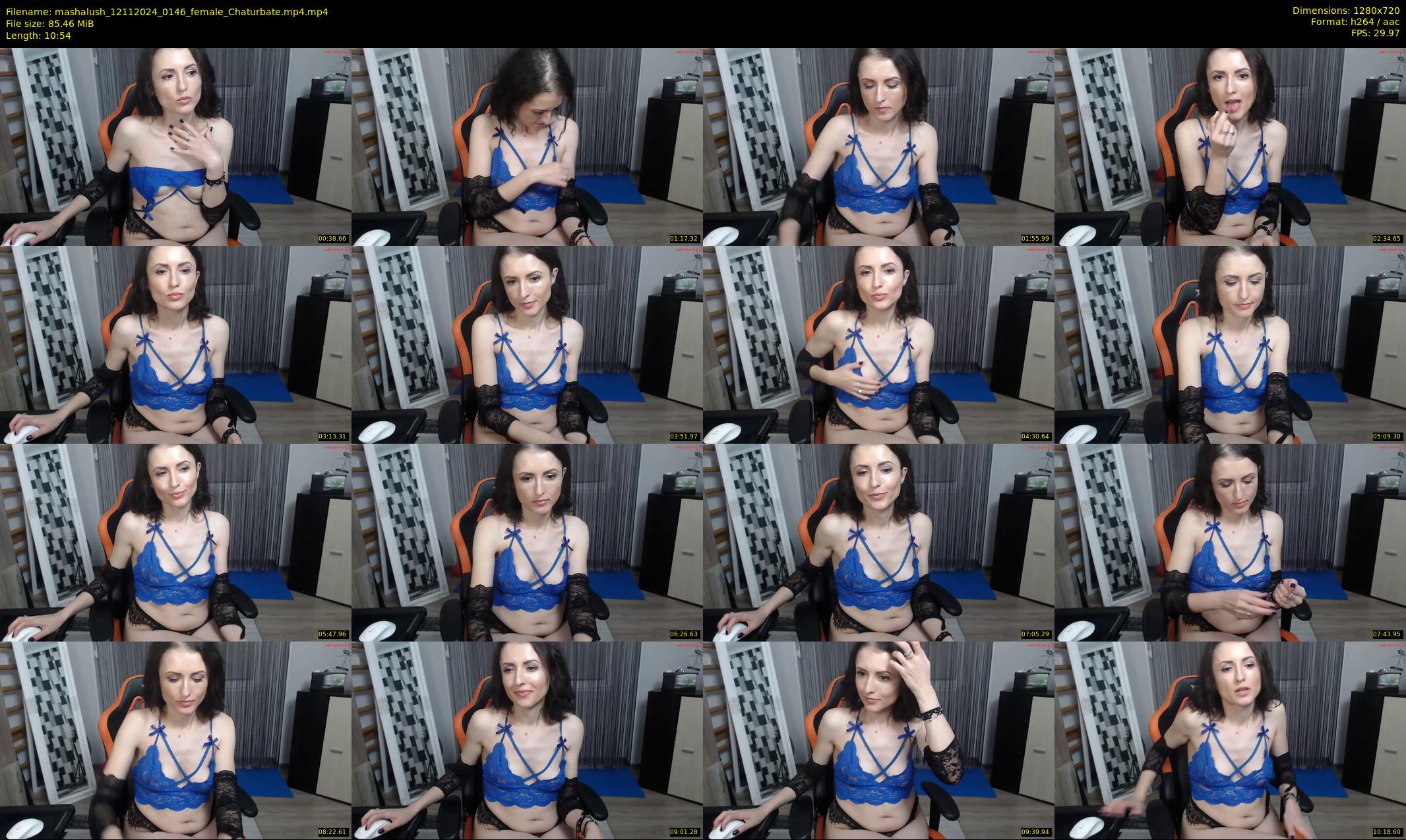 mashalush — 11 minute Chaturbate female cam show recording, 720p, Nov 12, 2024