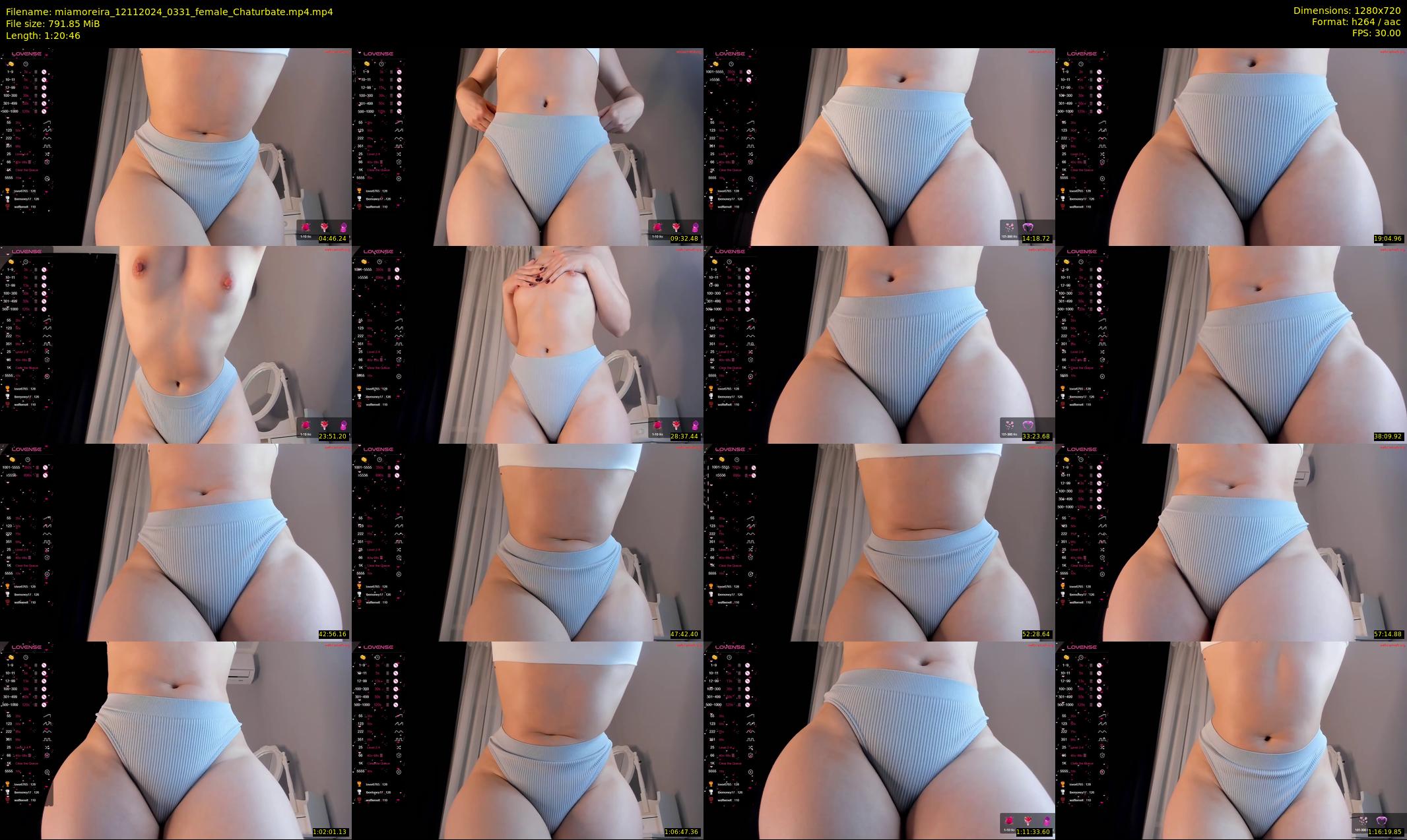 miamoreira — 81 minute Chaturbate female cam show recording, 720p, Nov 12, 2024