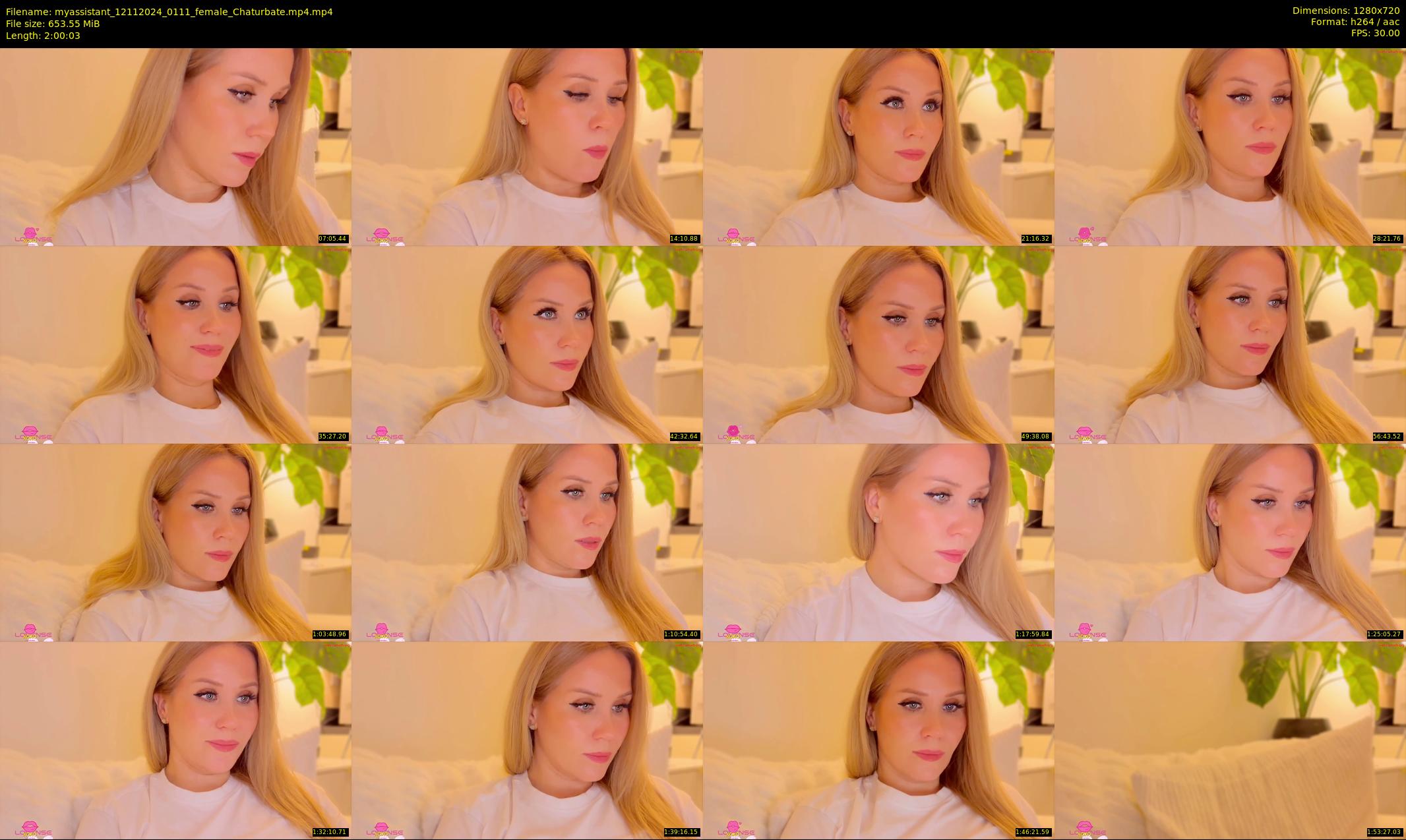 myassistant — 121 minute Chaturbate female cam show recording, 720p, Nov 12, 2024