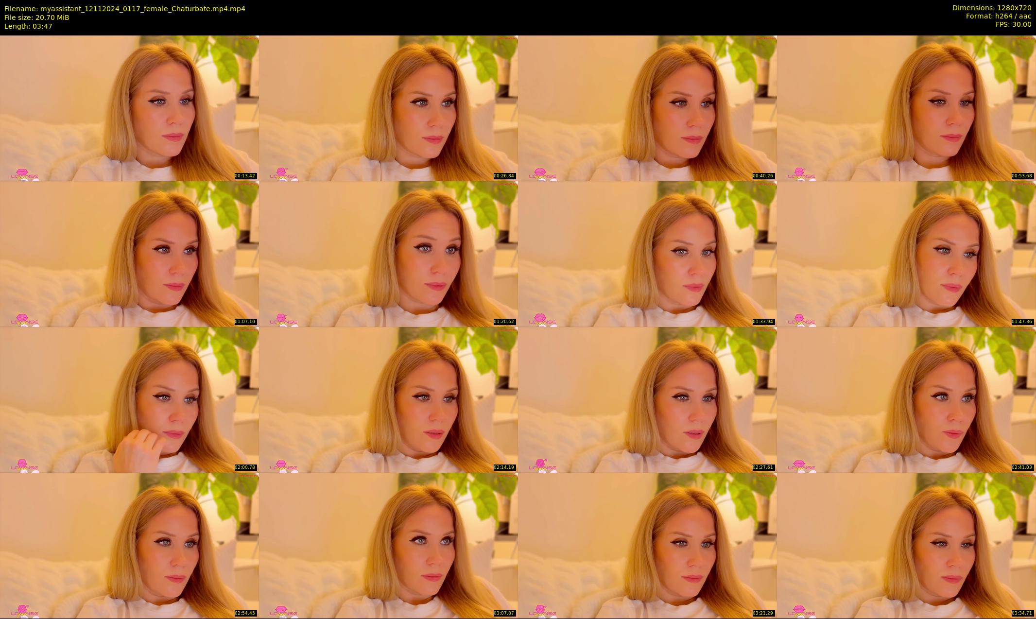 myassistant — 4 minute Chaturbate female cam show recording, 720p, Nov 12, 2024