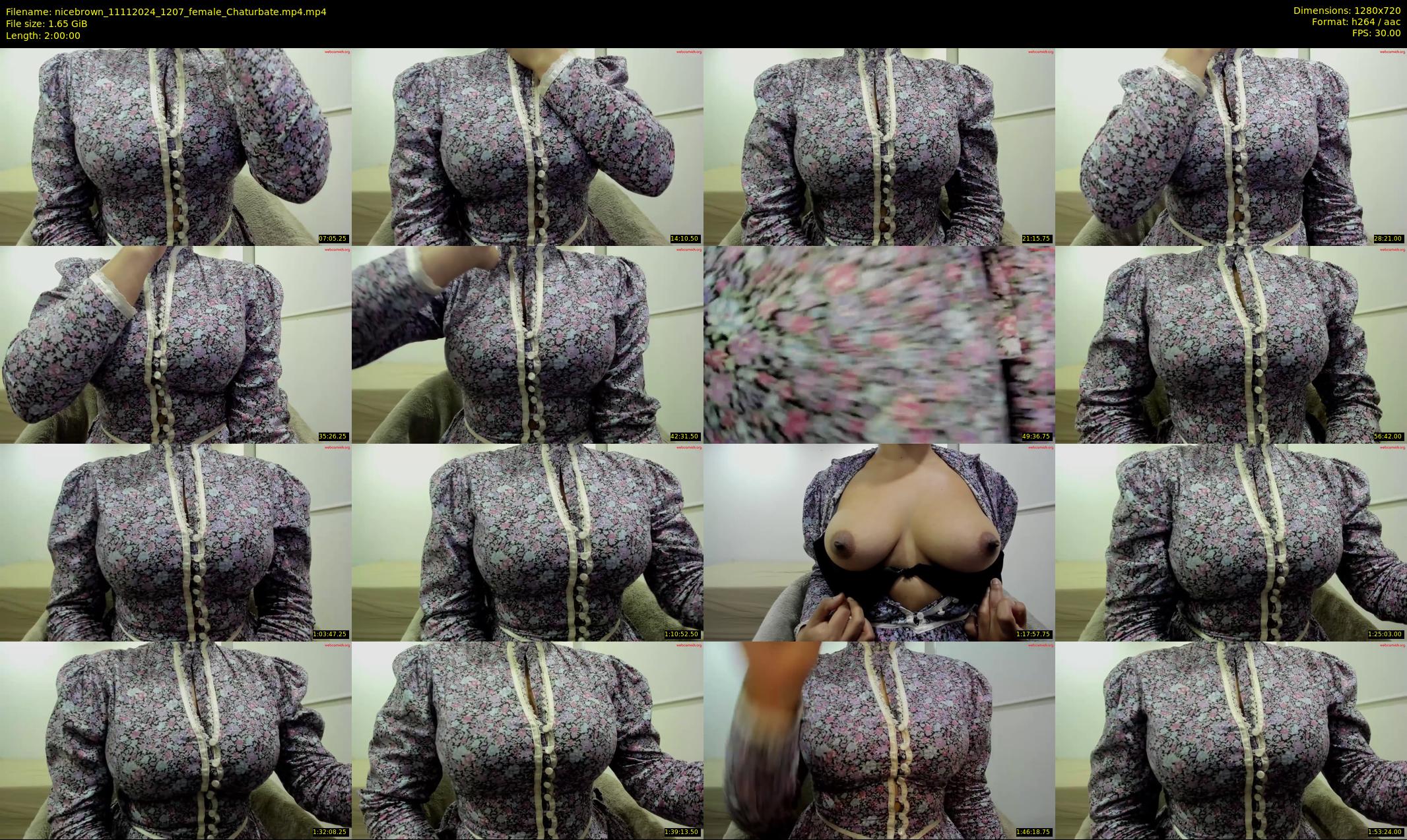 nicebrown — 120 minute Chaturbate female cam show recording, 720p, Nov 11, 2024
