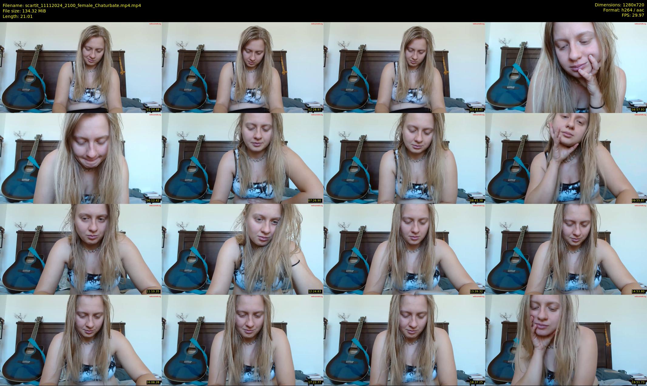 scartit — 22 minute Chaturbate female cam show recording, 720p, Nov 11, 2024