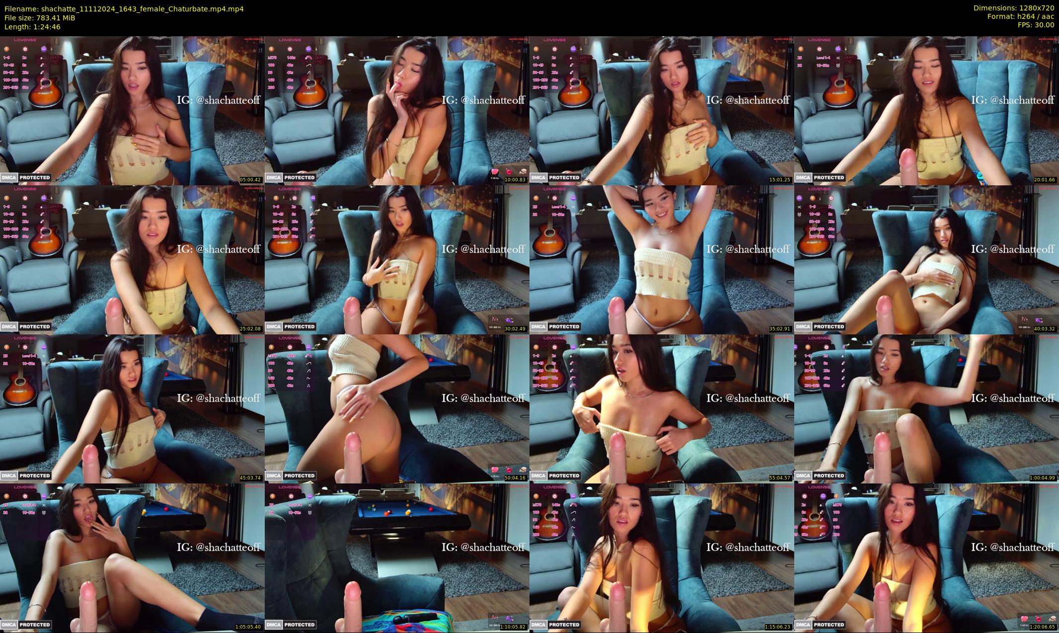 shachatte — 85 minute Chaturbate couple cam show recording, 720p, Nov 11, 2024
