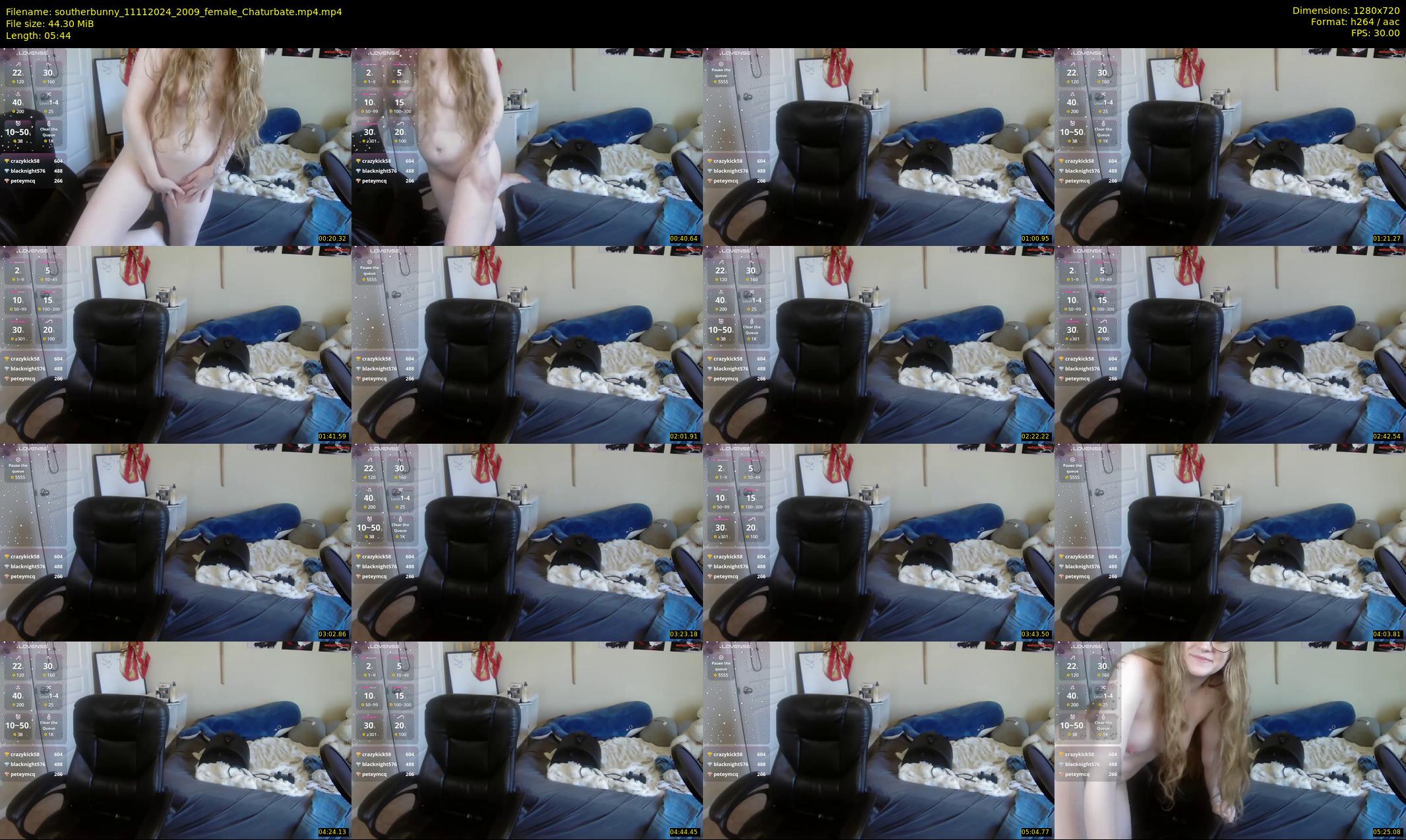 southerbunny — 6 minute Chaturbate female cam show recording, 720p, Nov 11, 2024