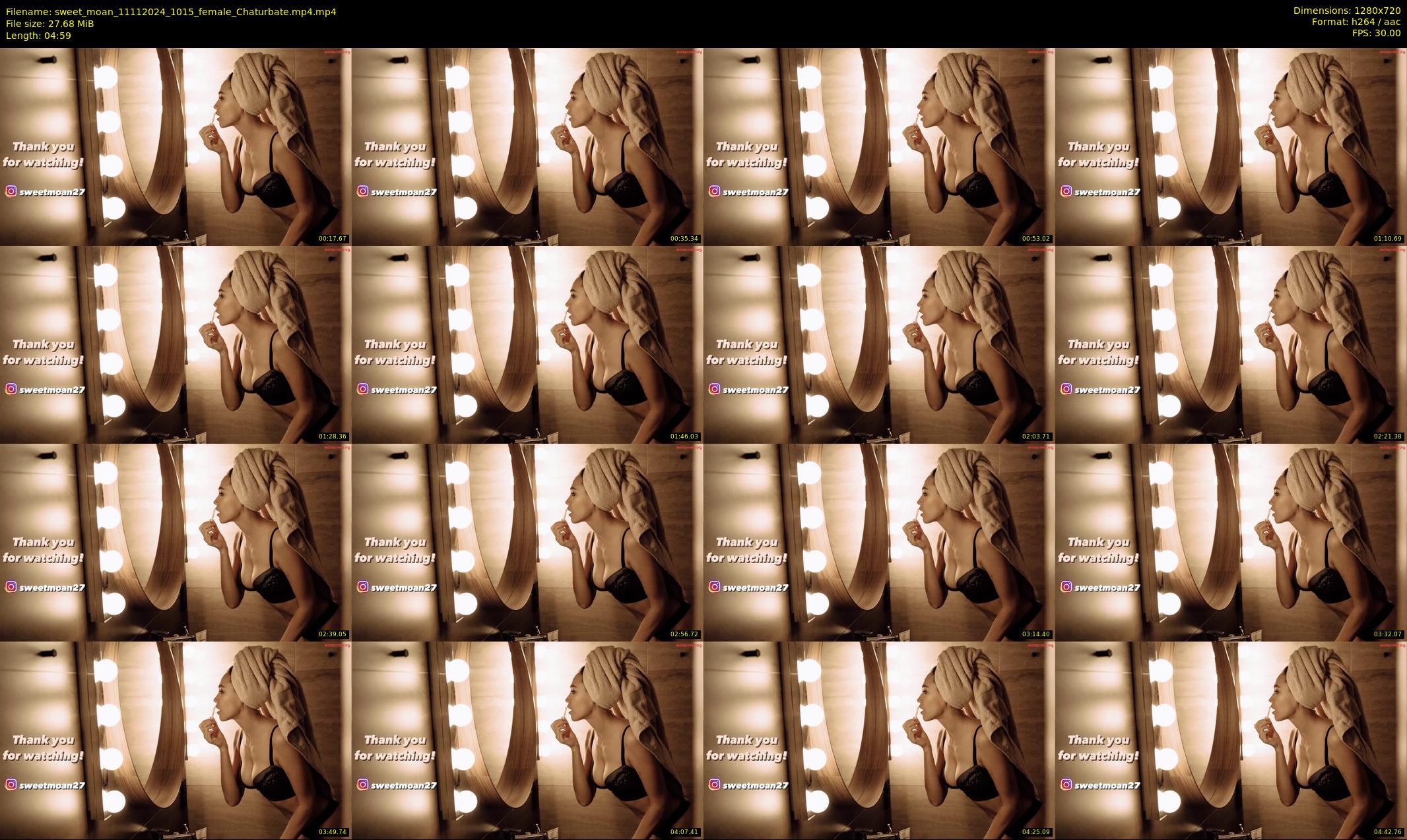 sweet_moan — 5 minute Chaturbate female cam show recording, 720p, Nov 11, 2024