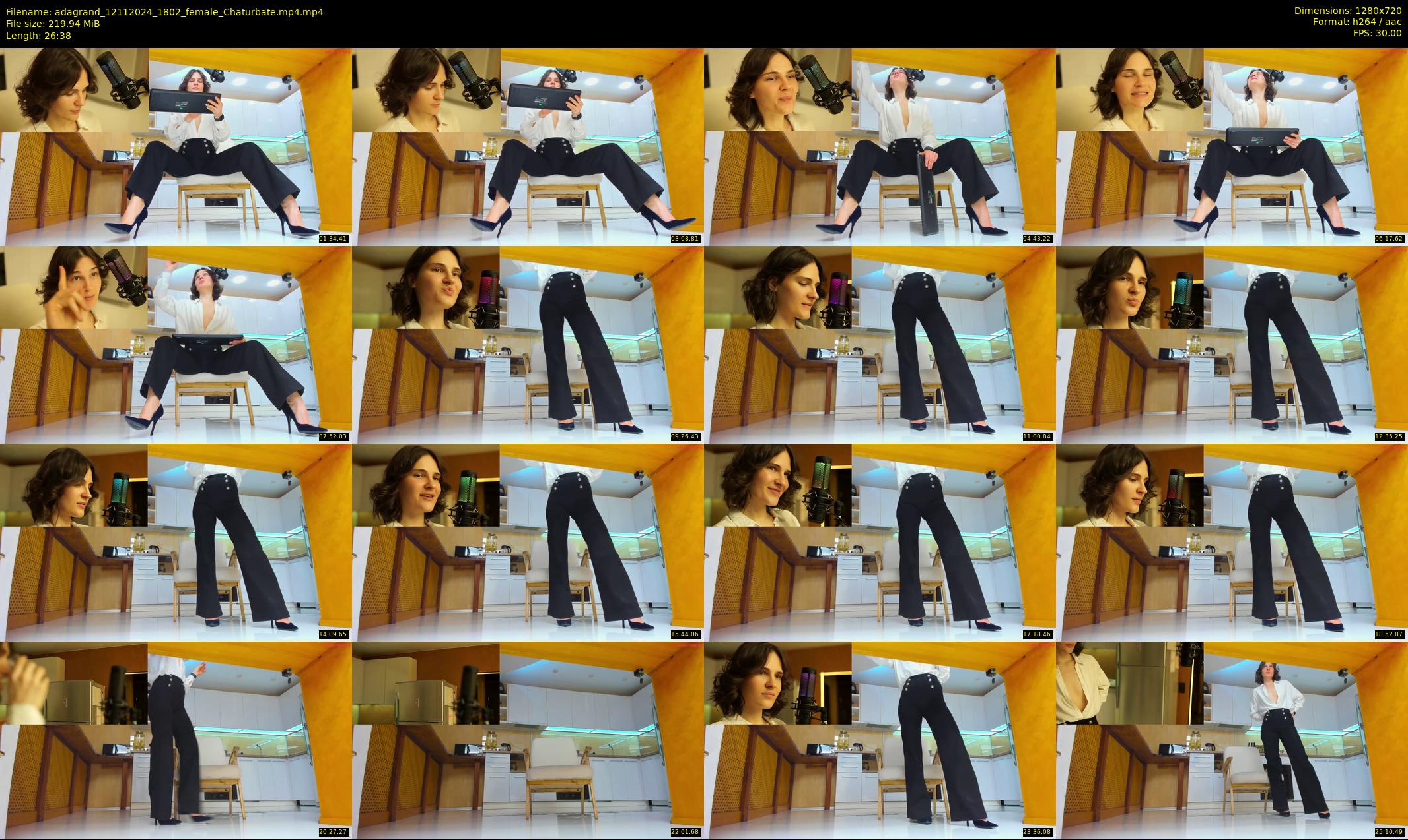 adagrand — 27 minute Chaturbate female cam show recording, 720p, Nov 12, 2024