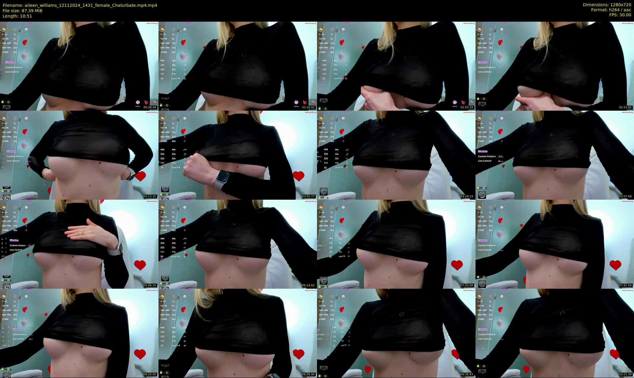 aileen_williams — 11 minute Chaturbate female cam show recording, 720p, Nov 12, 2024