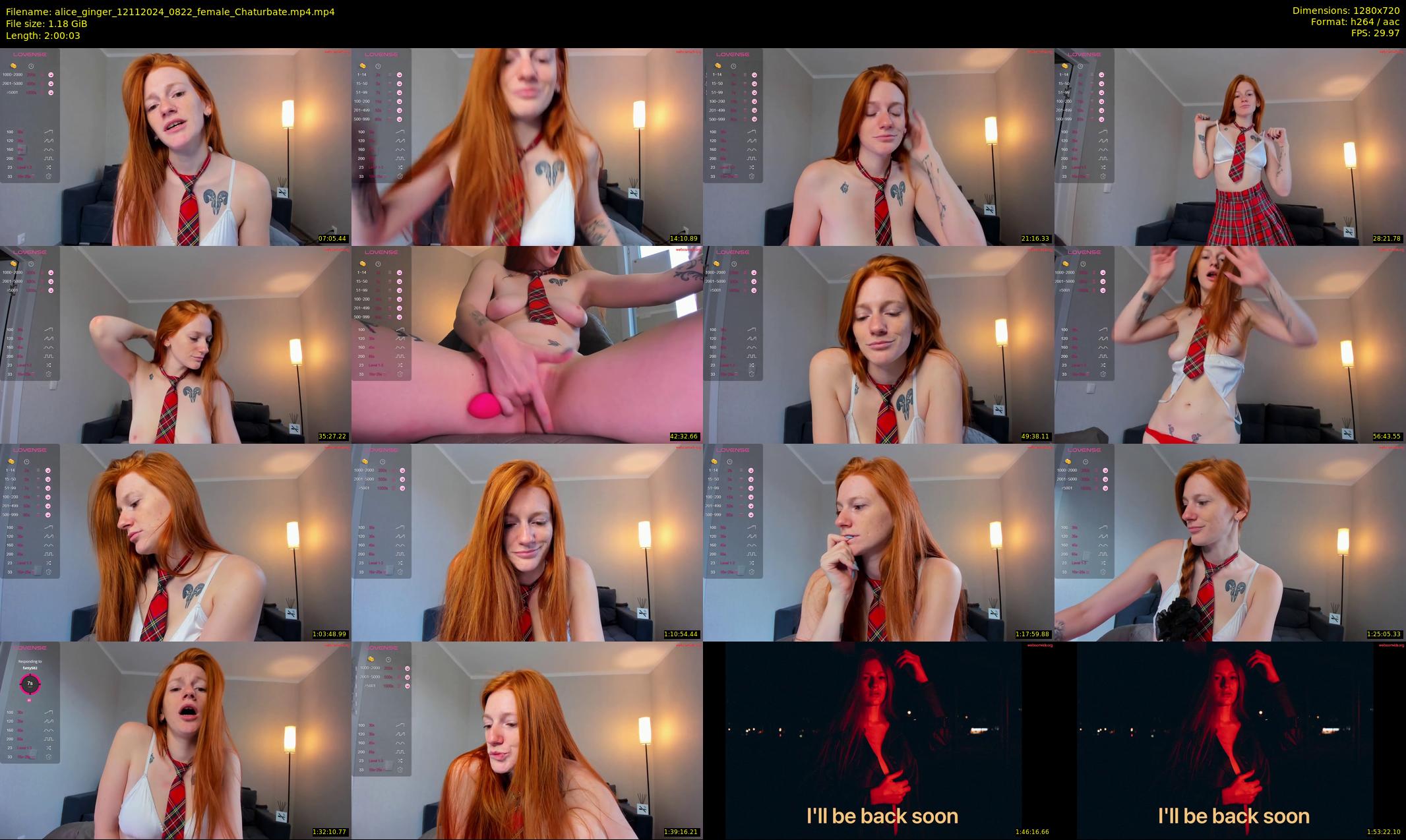 alice_ginger — 121 minute Chaturbate female cam show recording, 720p, Nov 12, 2024