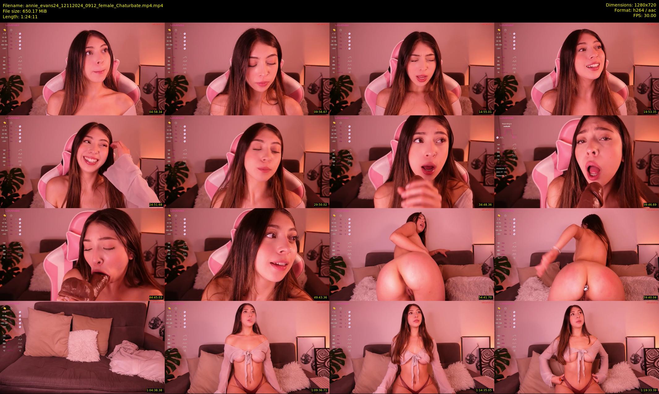 annie_evans24 — 85 minute Chaturbate female cam show recording, 720p, Nov 12, 2024