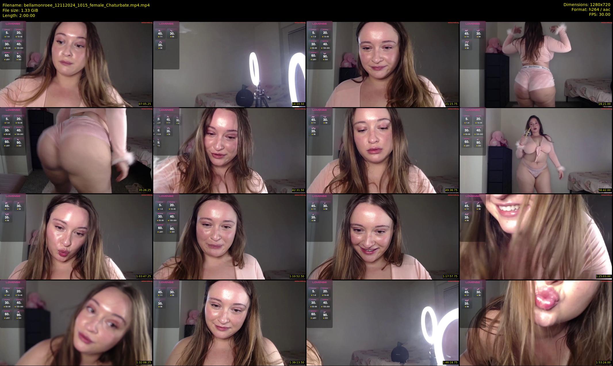 bellamonroee — 120 minute Chaturbate female cam show recording, 720p, Nov 12, 2024
