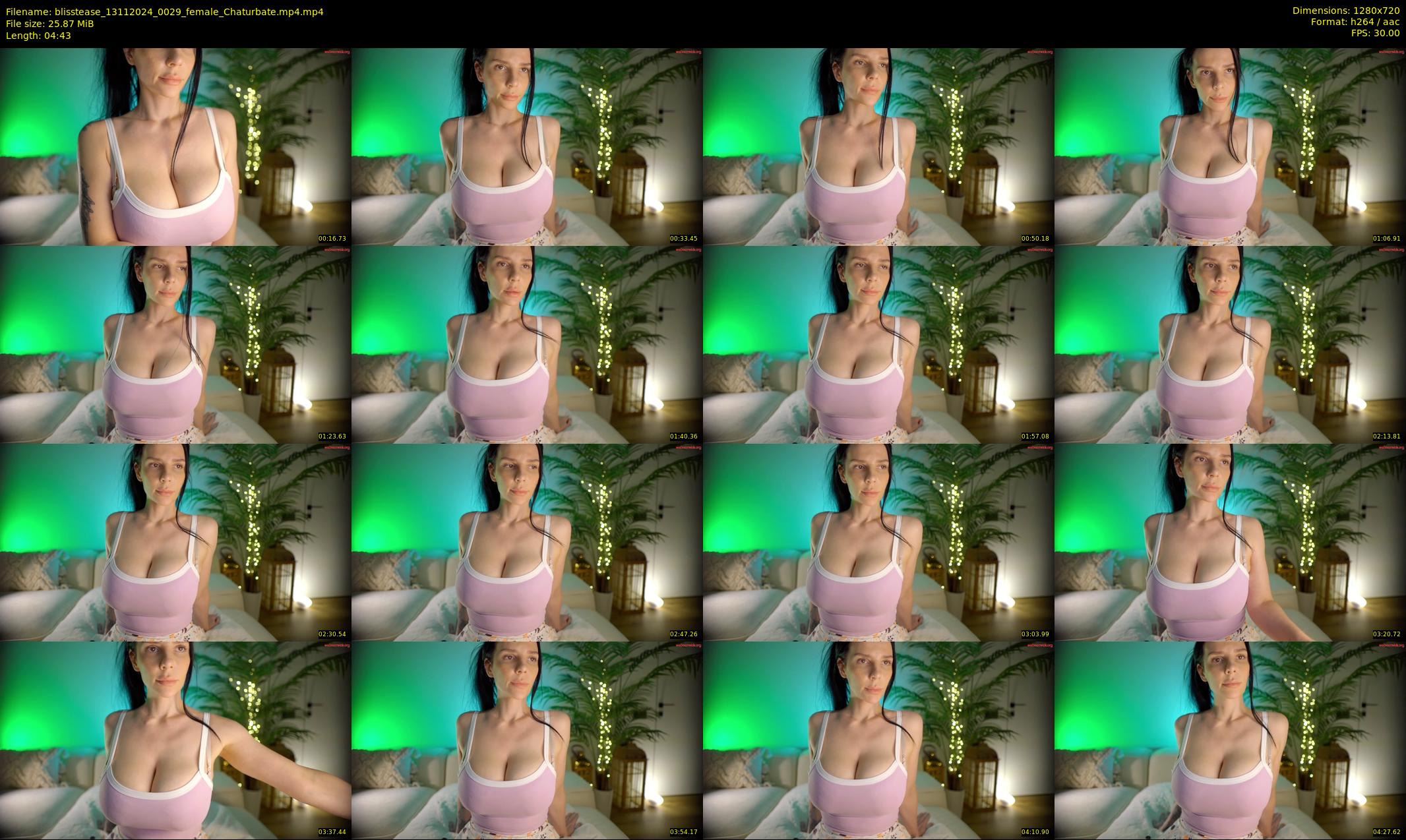 blisstease — 5 minute Chaturbate female cam show recording, 720p, Nov 13, 2024