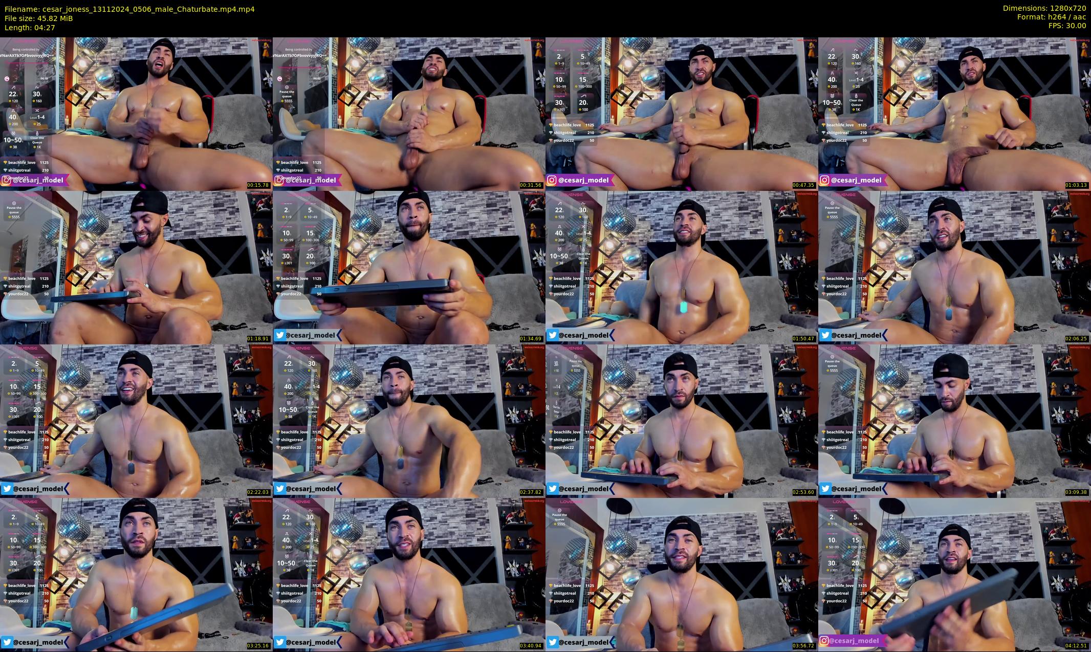 cesar_joness — 5 minute Chaturbate male cam show recording, 720p, Nov 13, 2024