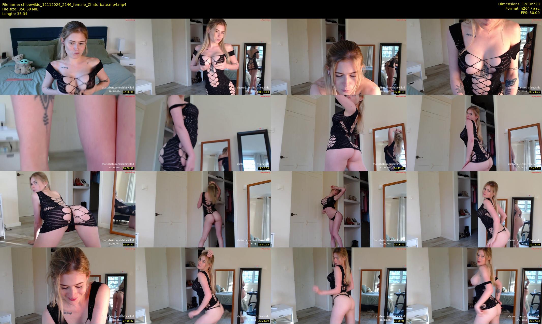 chloewildd — 36 minute Chaturbate female cam show recording, 720p, Nov 12, 2024