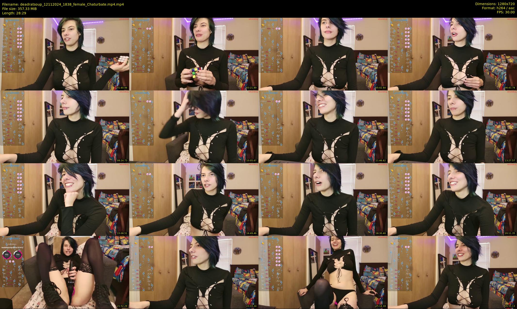deadratsoup — 29 minute Chaturbate female cam show recording, 720p, Nov 12, 2024