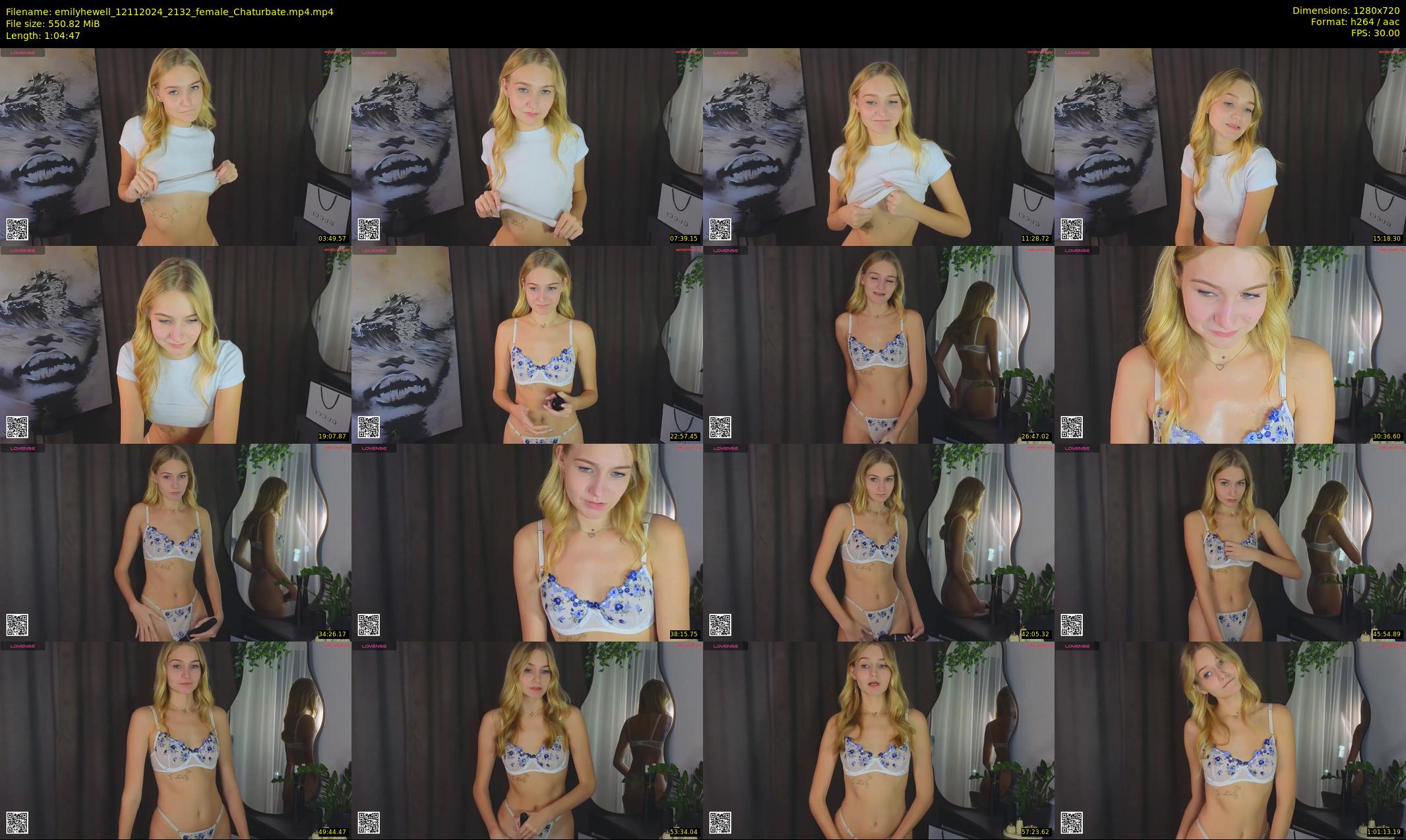 emilyhewell — 65 minute Chaturbate female cam show recording, 720p, Nov 12, 2024