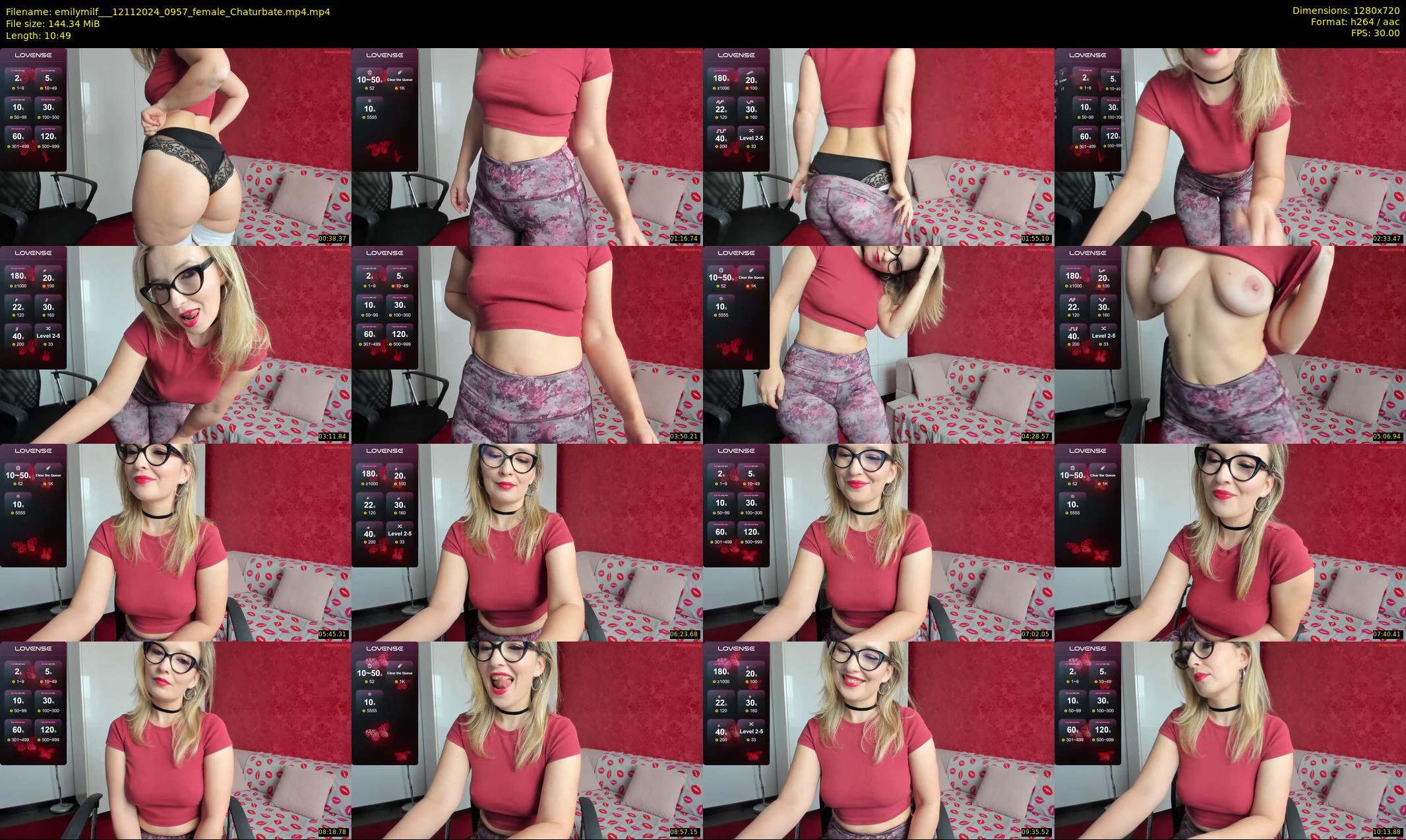 emilymilf__ — 11 minute Chaturbate female cam show recording, 720p, Nov 12, 2024