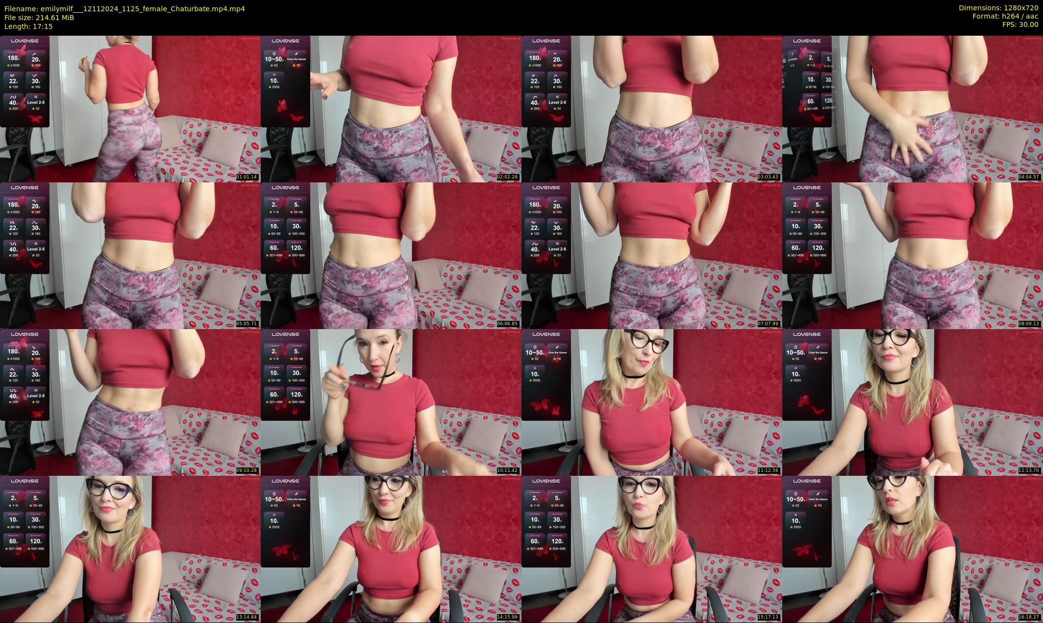 emilymilf__ — 18 minute Chaturbate female cam show recording, 720p, Nov 12, 2024