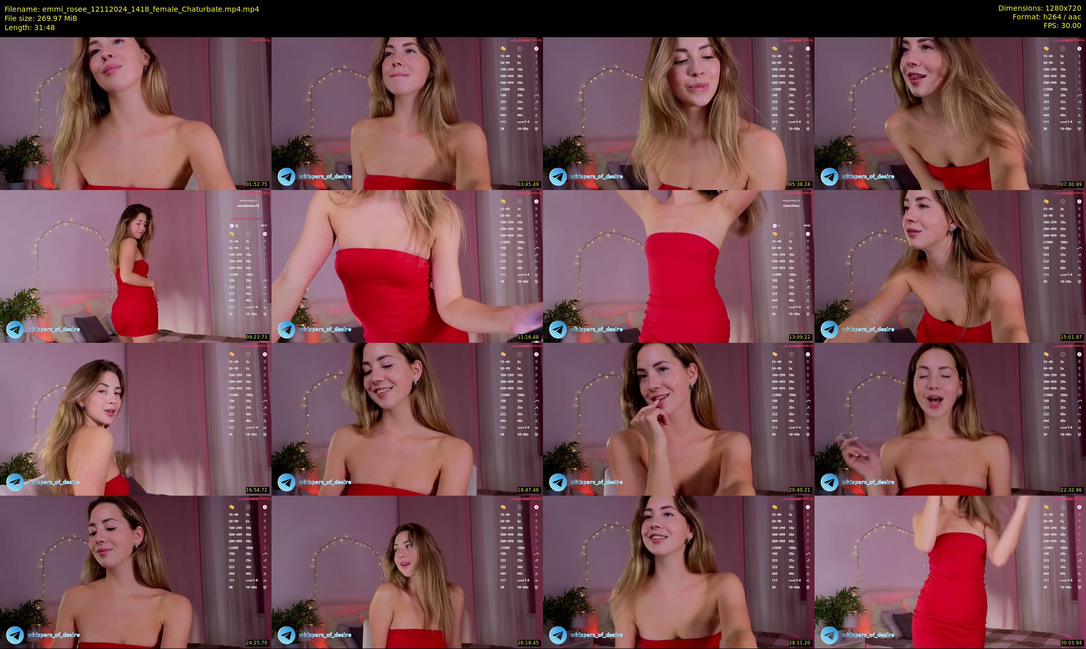 emmi_rosee — 32 minute Chaturbate female cam show recording, 720p, Nov 12, 2024