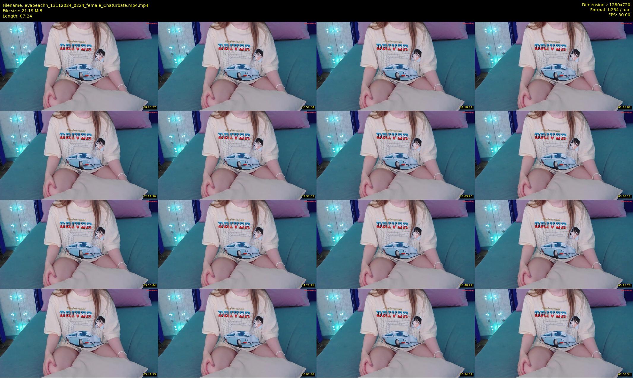 evapeachh — 8 minute Chaturbate female cam show recording, 720p, Nov 13, 2024