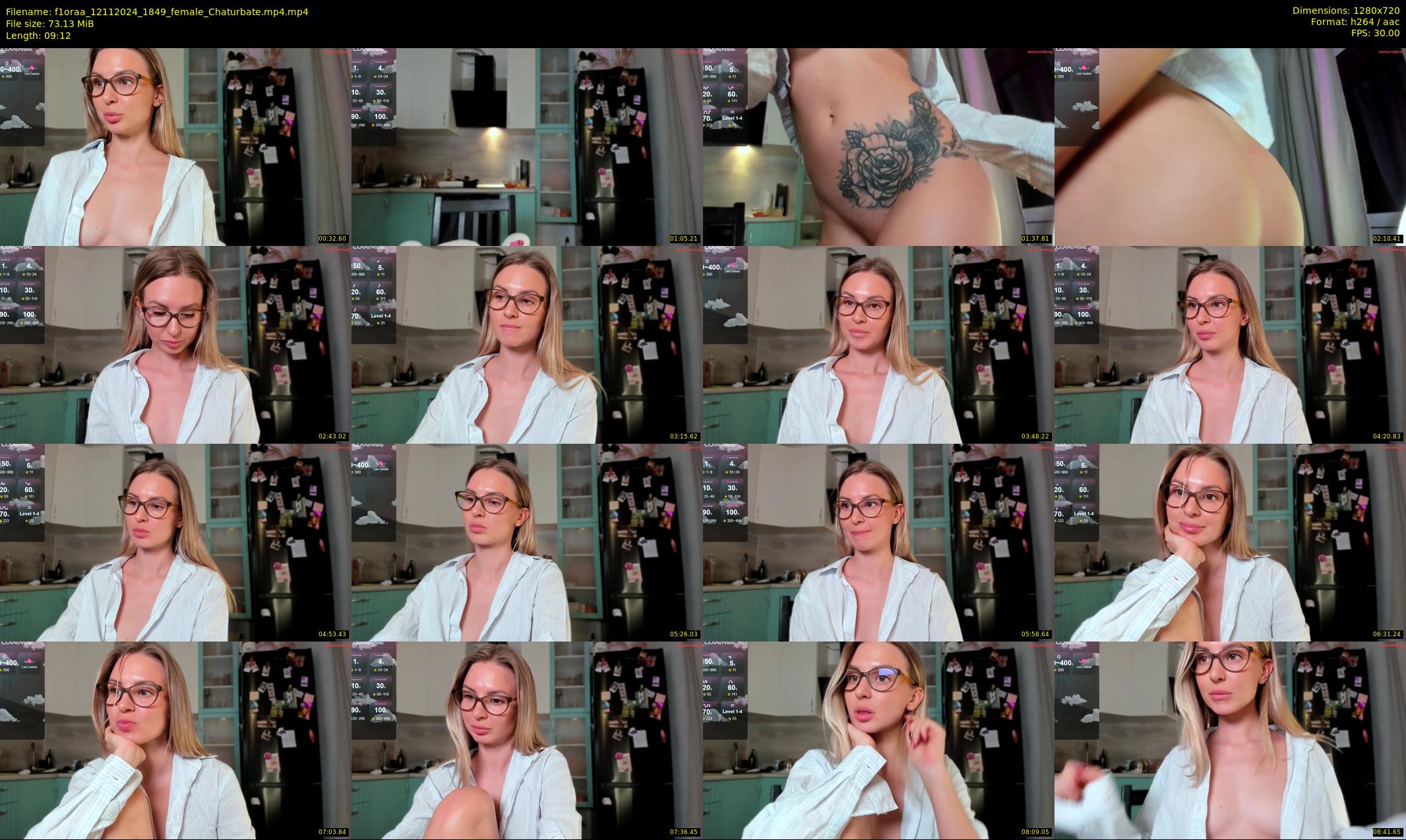 f1oraa — 10 minute Chaturbate female cam show recording, 720p, Nov 12, 2024