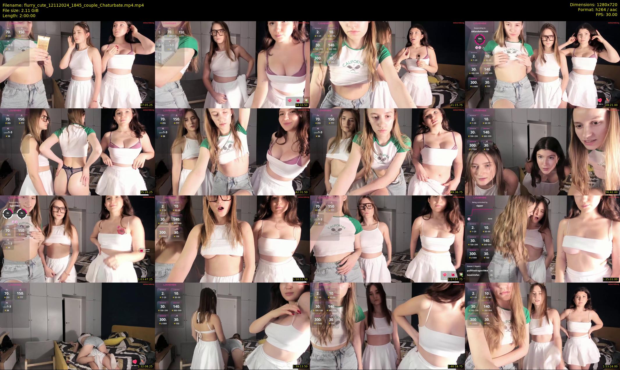 flurry_cute — 120 minute Chaturbate couple cam show recording, 720p, Nov 12, 2024