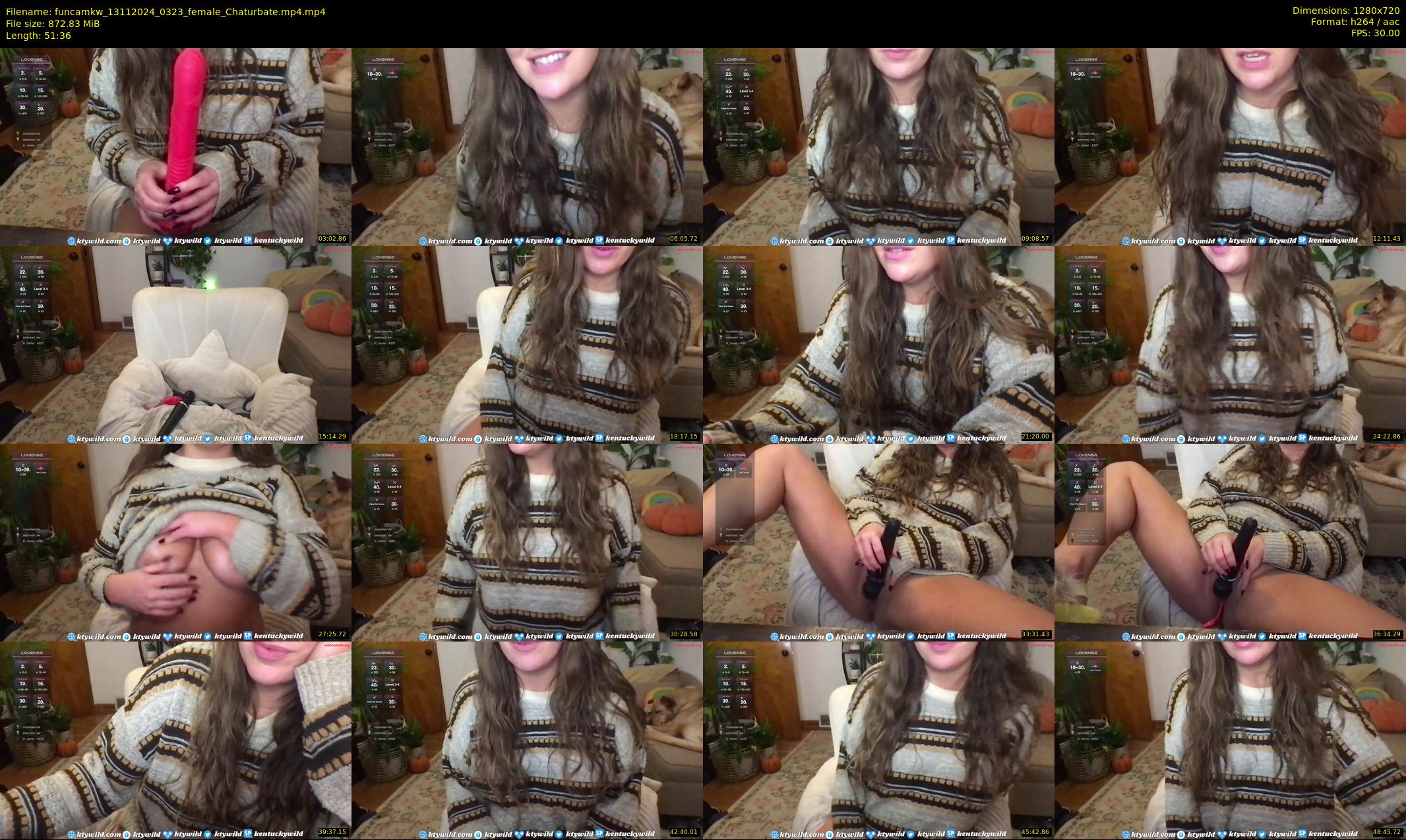 funcamkw — 52 minute Chaturbate female cam show recording, 720p, Nov 13, 2024