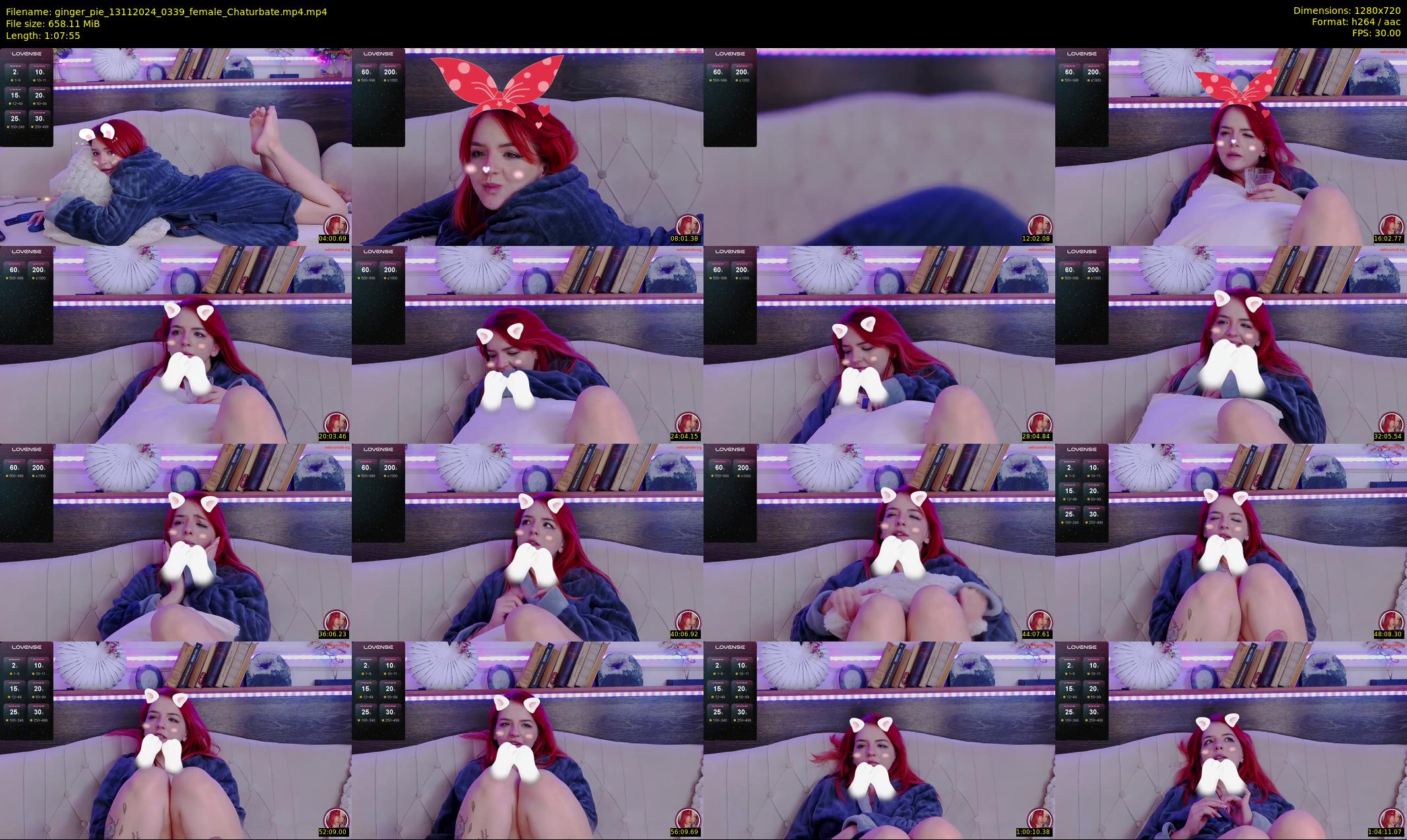 ginger_pie — 68 minute Chaturbate female cam show recording, 720p, Nov 13, 2024
