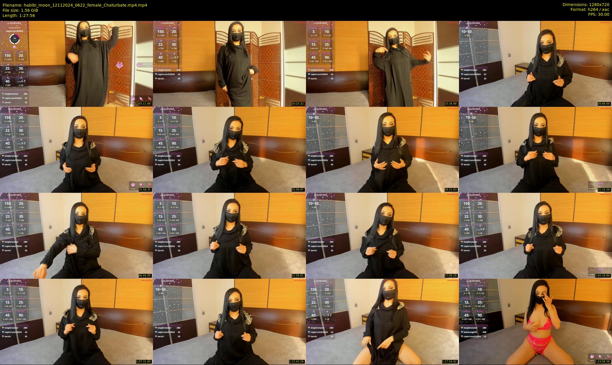habibi_moon — 88 minute Chaturbate female cam show recording, 720p, Nov 12, 2024