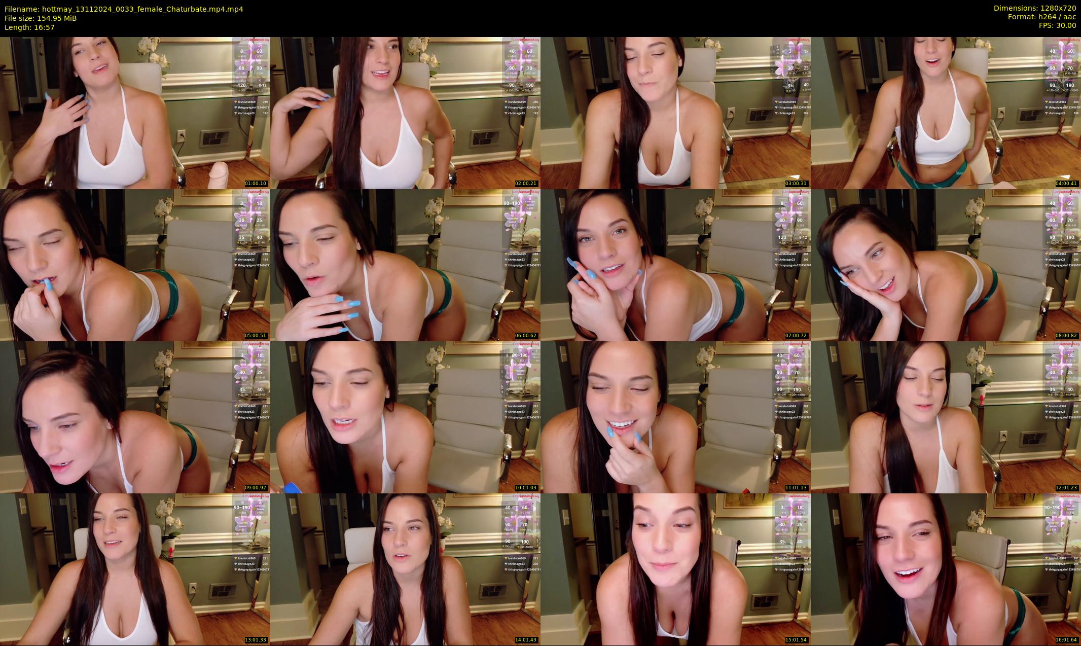 hottmay — 17 minute Chaturbate female cam show recording, 720p, Nov 13, 2024