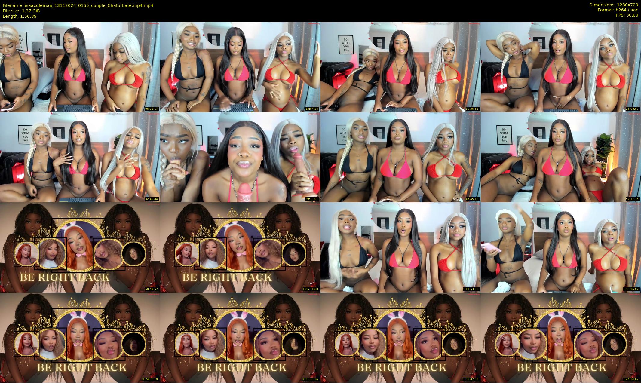 isaacoleman — 111 minute Chaturbate female cam show recording, 720p, Nov 13, 2024