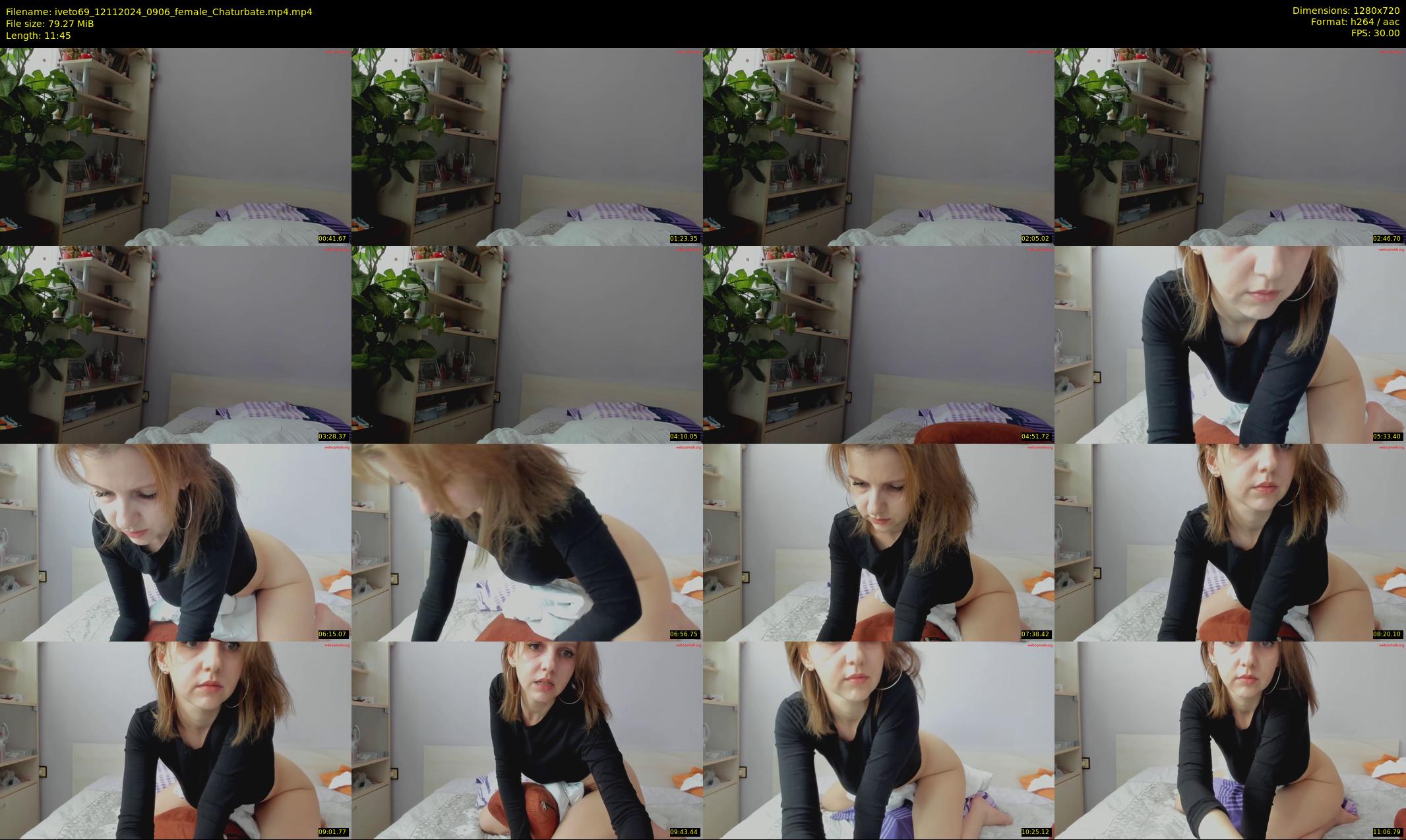iveto69 — 12 minute Chaturbate female cam show recording, 720p, Nov 12, 2024