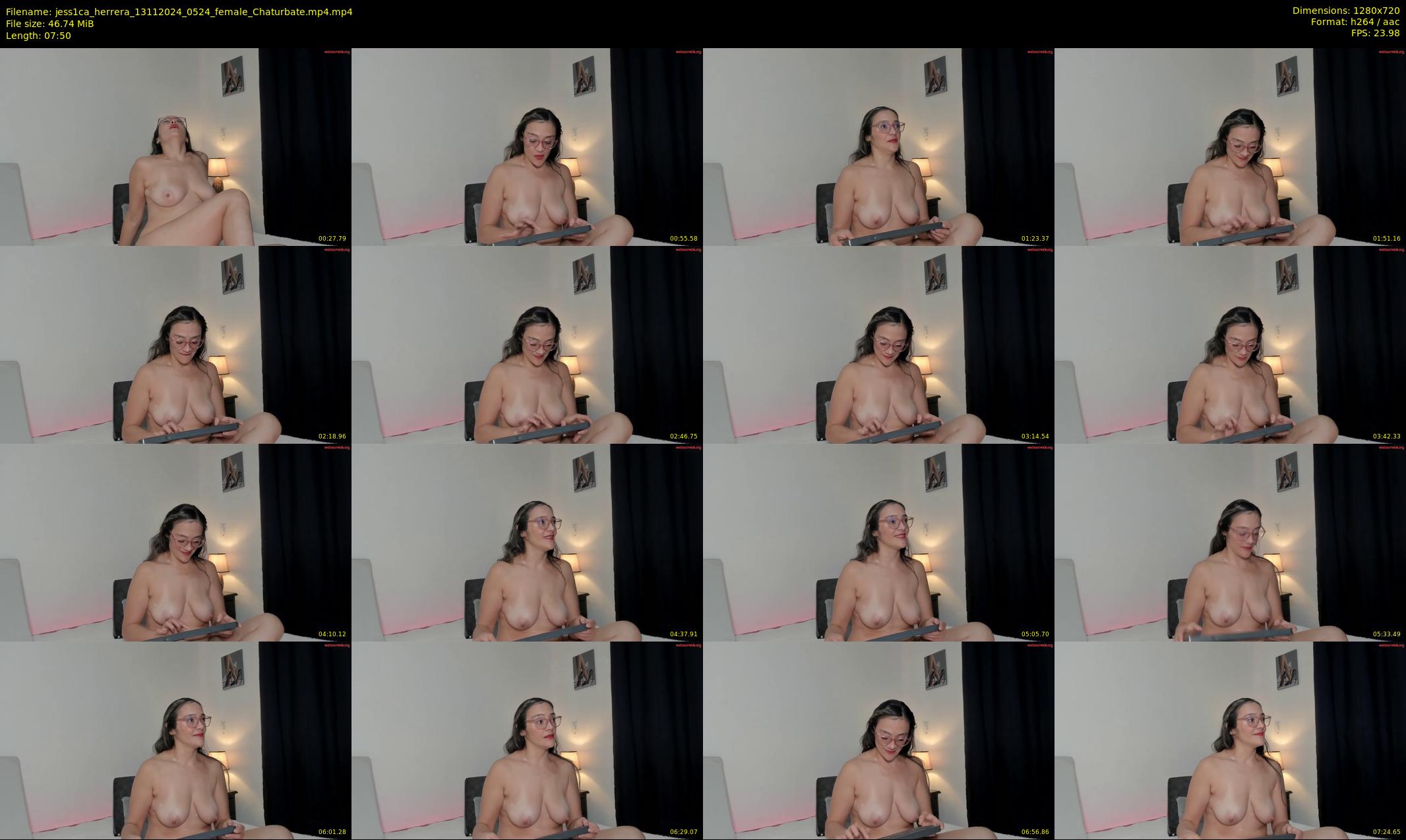 jess1ca_herrera — 8 minute Chaturbate female cam show recording, 720p, Nov 13, 2024