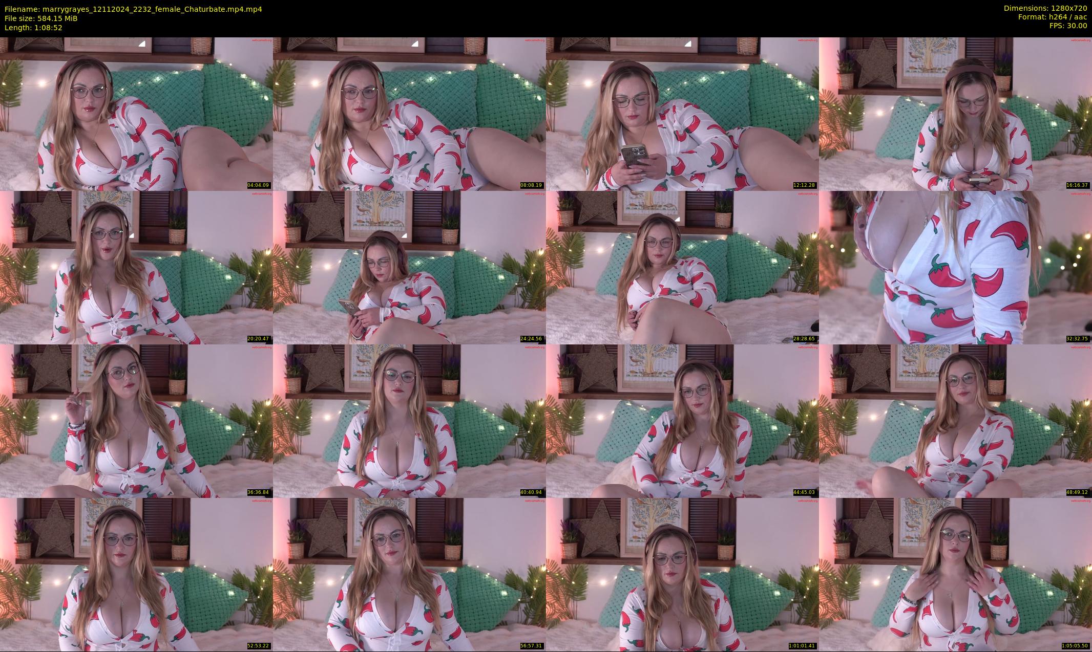 marrygrayes — 69 minute Chaturbate female cam show recording, 720p, Nov 12, 2024