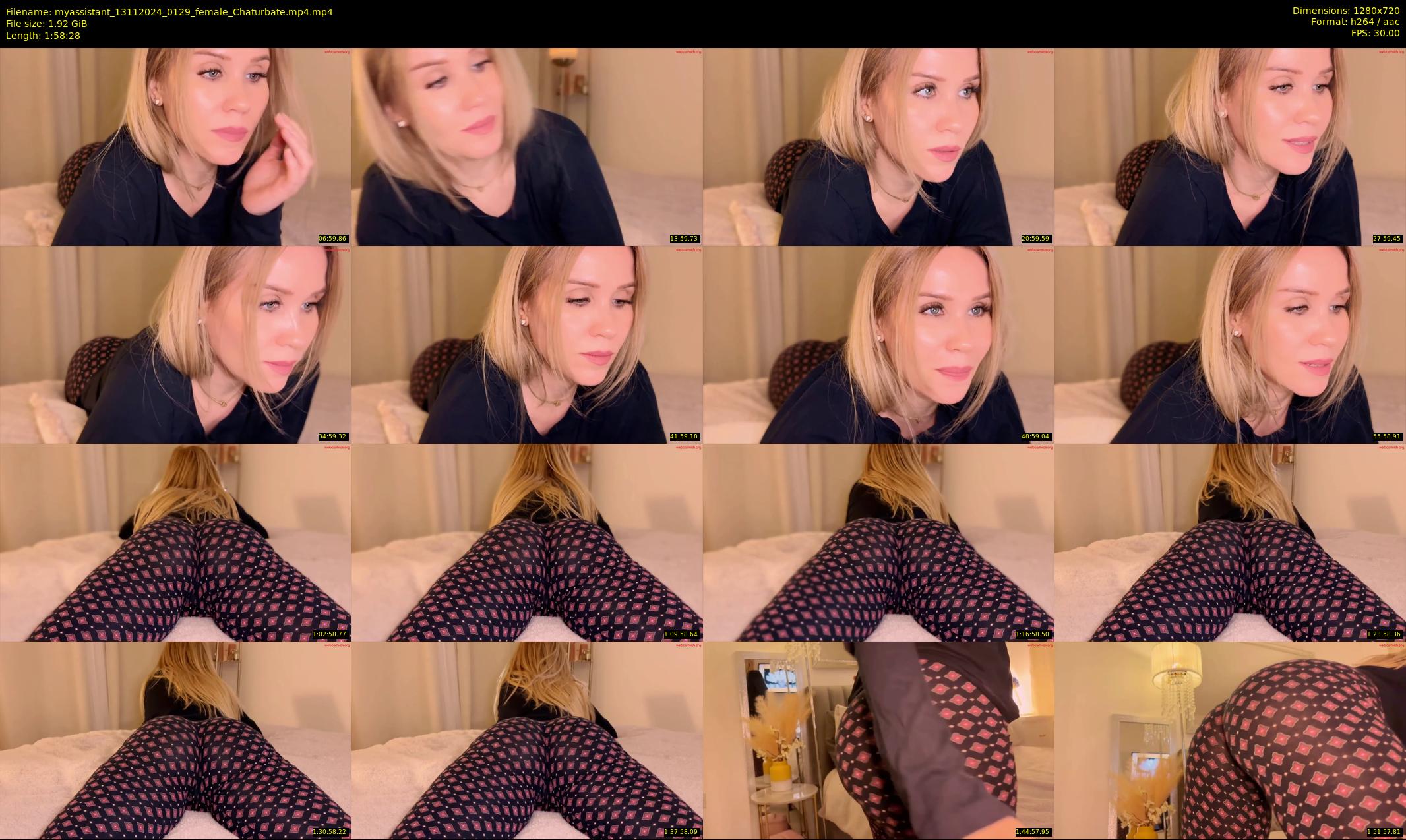 myassistant — 119 minute Chaturbate female cam show recording, 720p, Nov 13, 2024