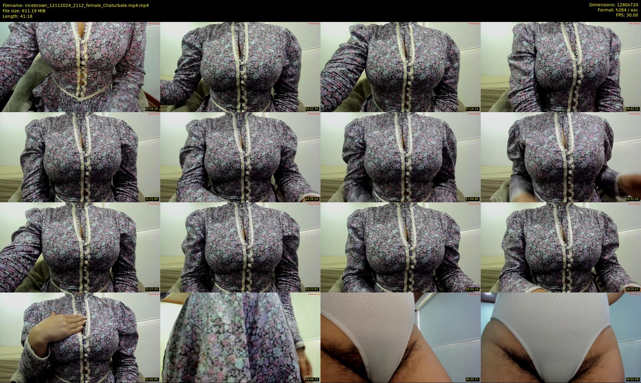 nicebrown — 42 minute Chaturbate female cam show recording, 720p, Nov 12, 2024