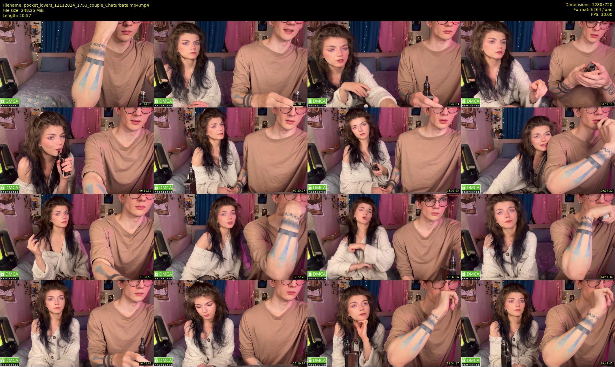 pocket_lovers — 21 minute Chaturbate couple cam show recording, 720p, Nov 12, 2024