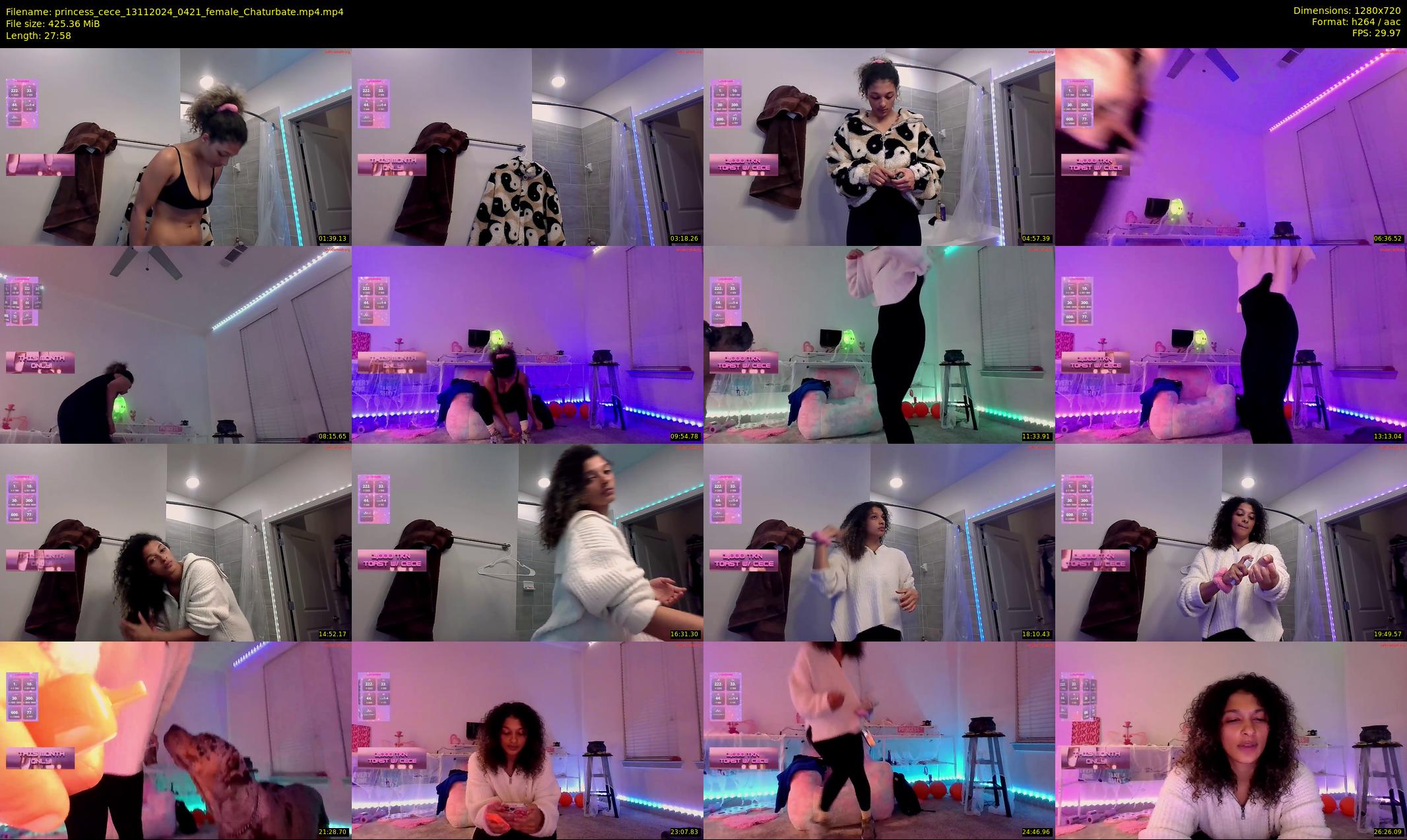 princess_cece — 28 minute Chaturbate female cam show recording, 720p, Nov 13, 2024