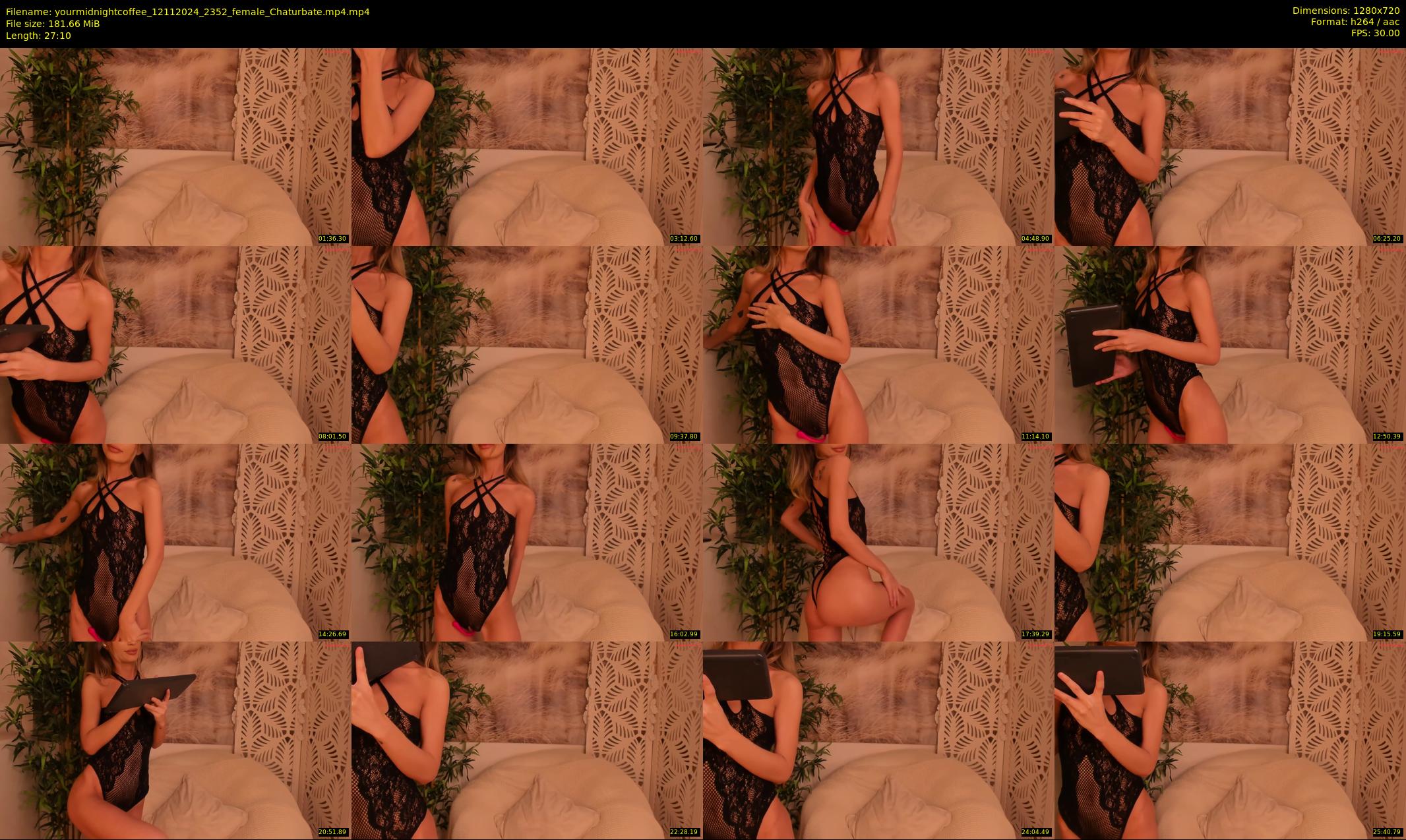 yourmidnightcoffee — 28 minute Chaturbate female cam show recording, 720p, Nov 12, 2024