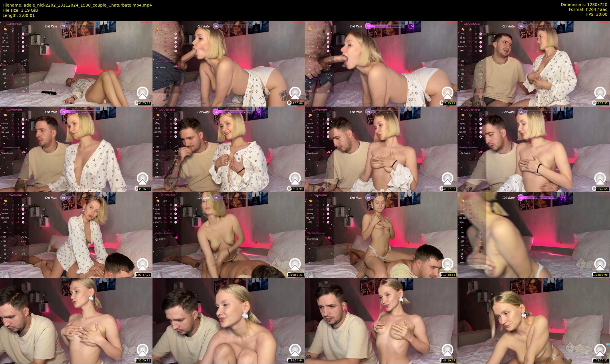 adele_nick2202 — 121 minute Chaturbate couple cam show recording, 720p, Nov 13, 2024