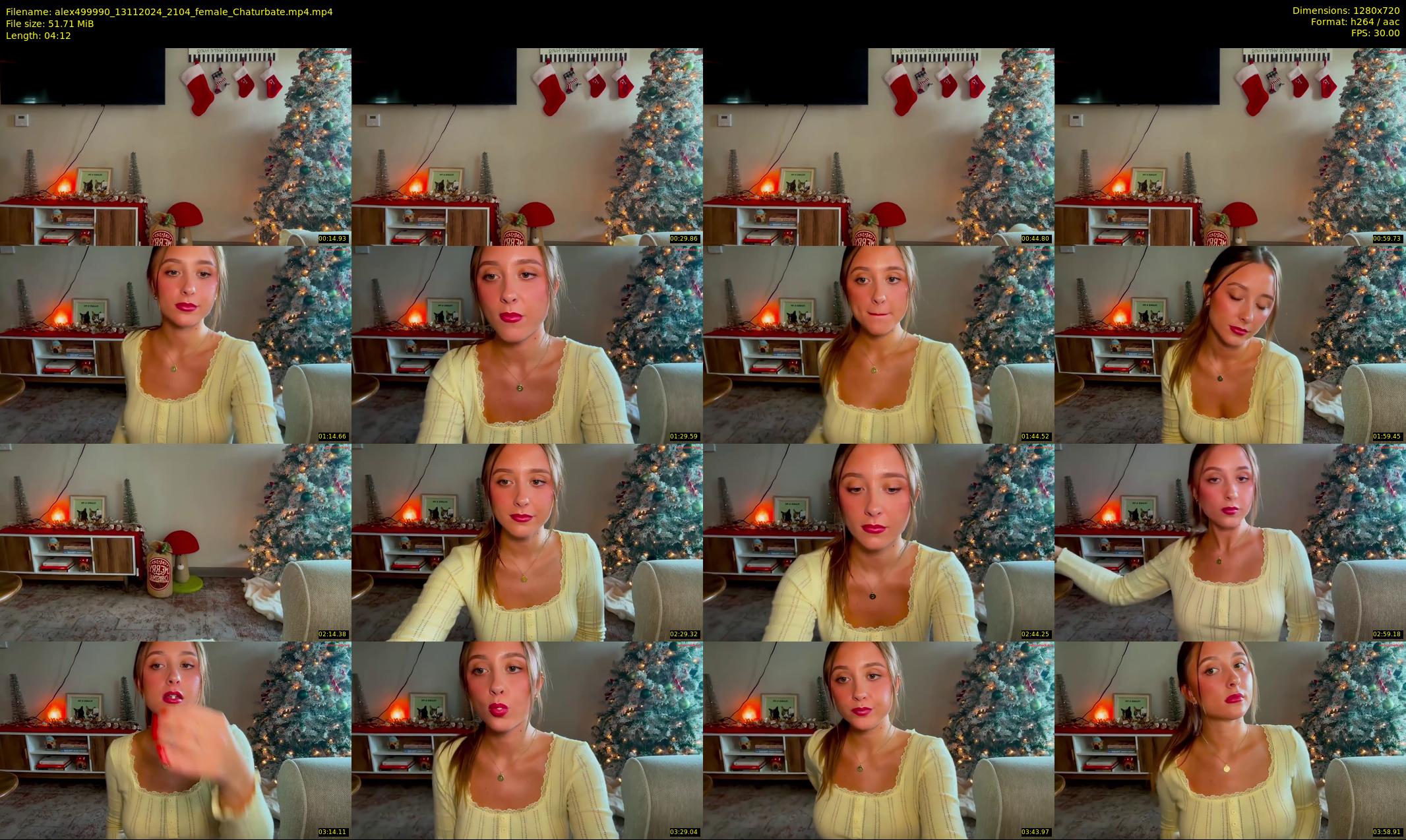 alex499990 — 5 minute Chaturbate female cam show recording, 720p, Nov 13, 2024