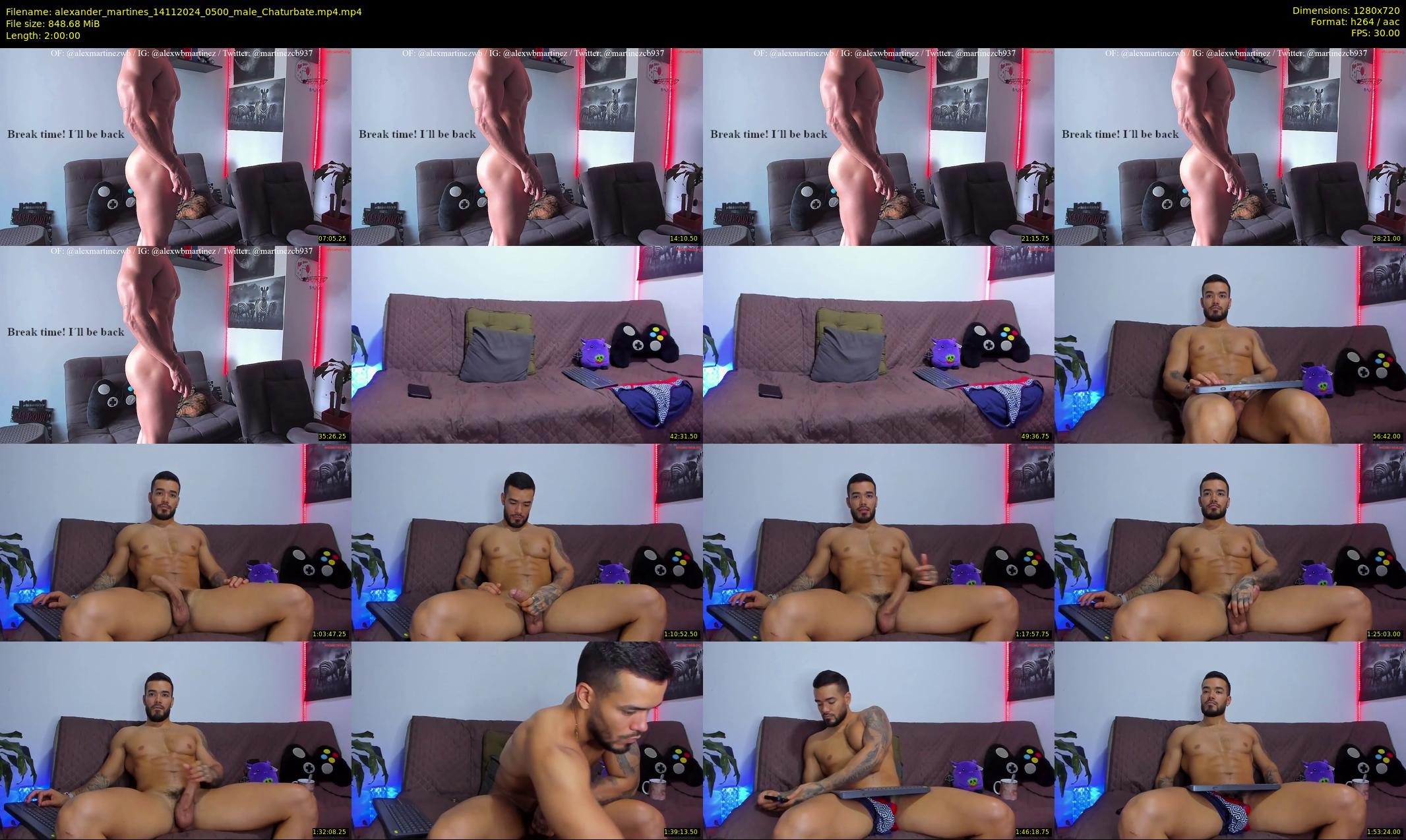 alexander_martines — 120 minute Chaturbate male cam show recording, 720p, Nov 14, 2024