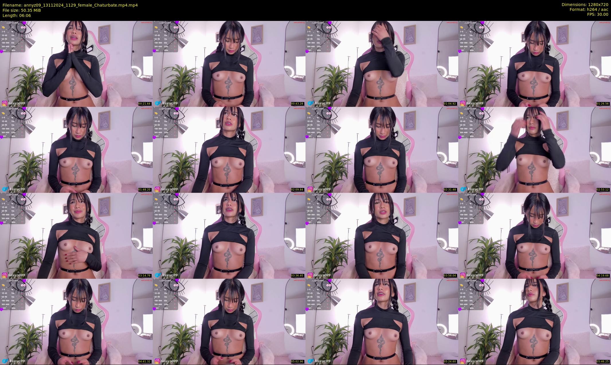 annyz09 — 7 minute Chaturbate female cam show recording, 720p, Nov 13, 2024