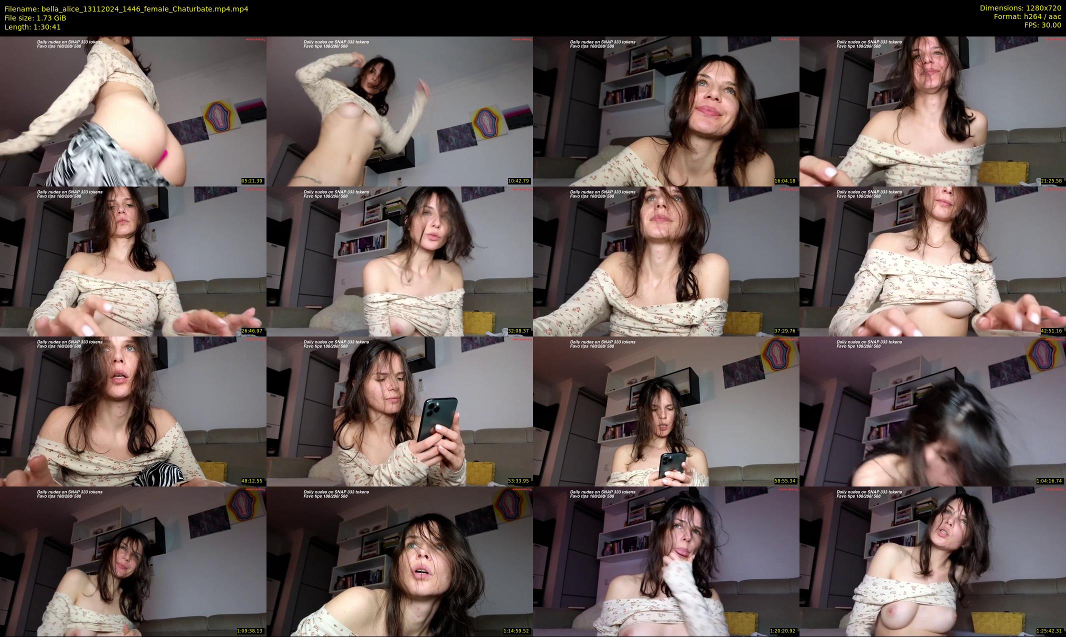 bella_alice — 91 minute Chaturbate female cam show recording, 720p, Nov 13, 2024