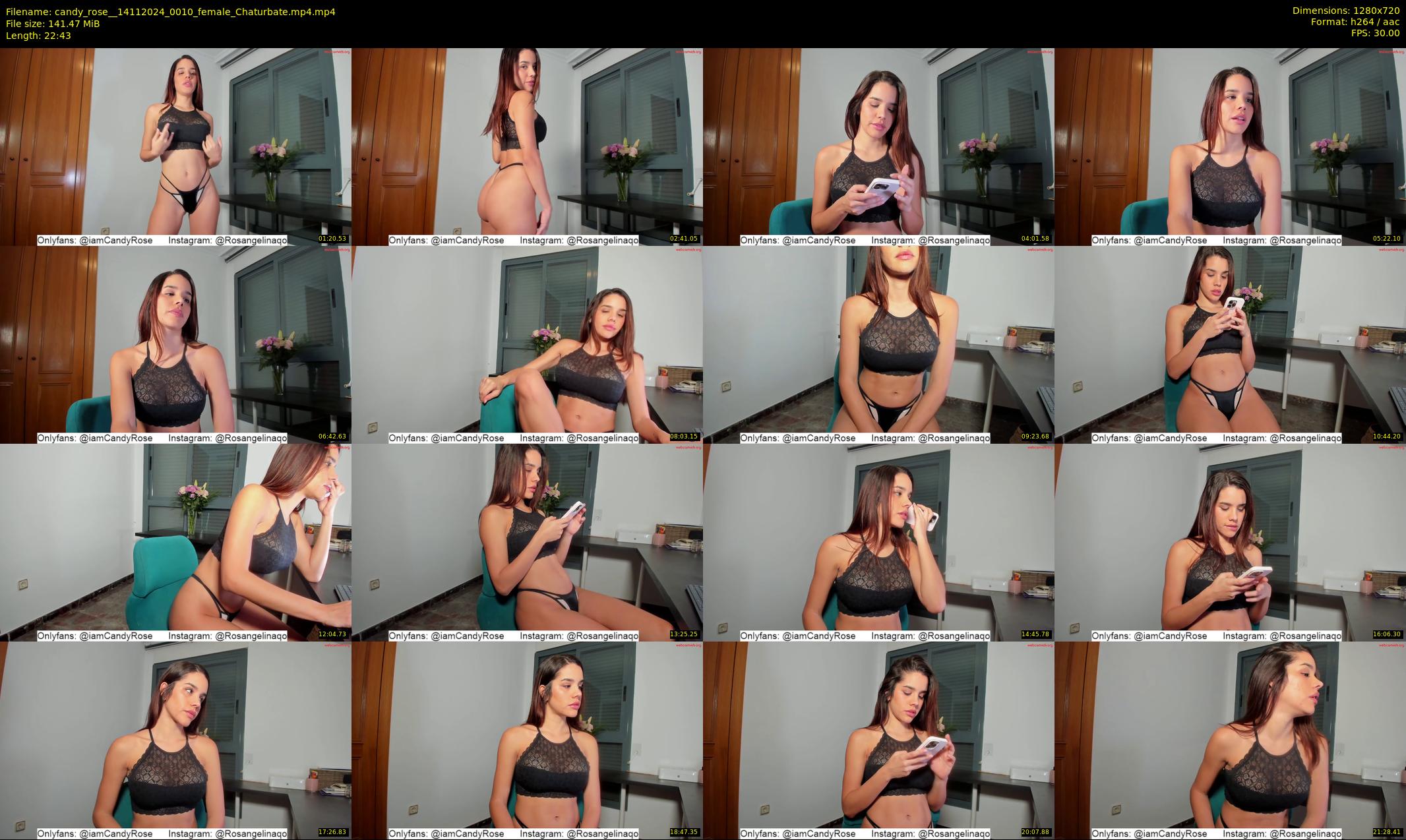 candy_rose_ — 23 minute Chaturbate female cam show recording, 720p, Nov 14, 2024