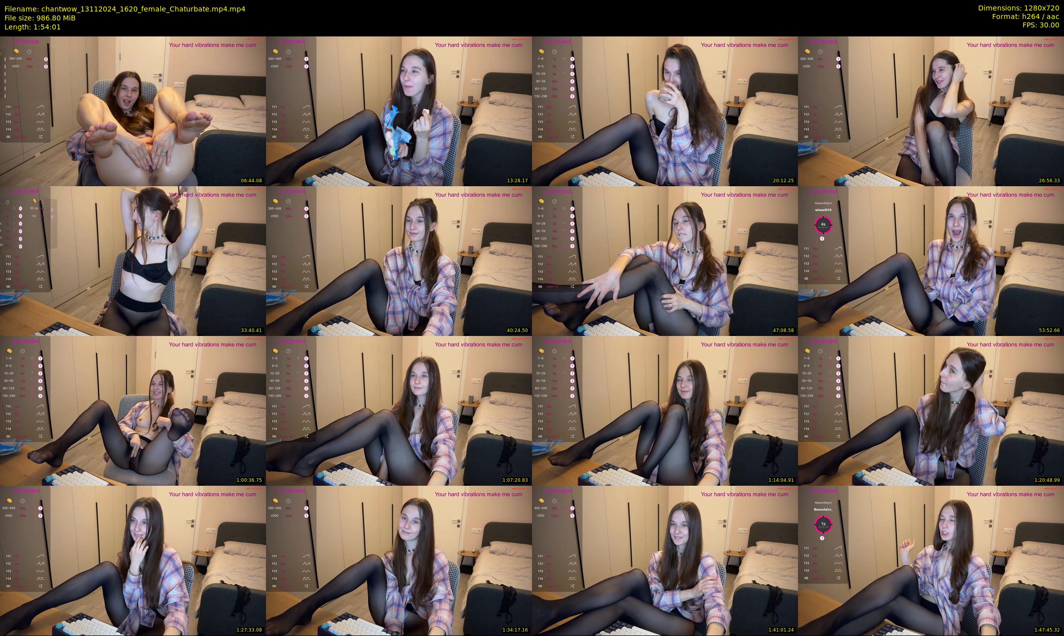 chantwow — 115 minute Chaturbate female cam show recording, 720p, Nov 13, 2024
